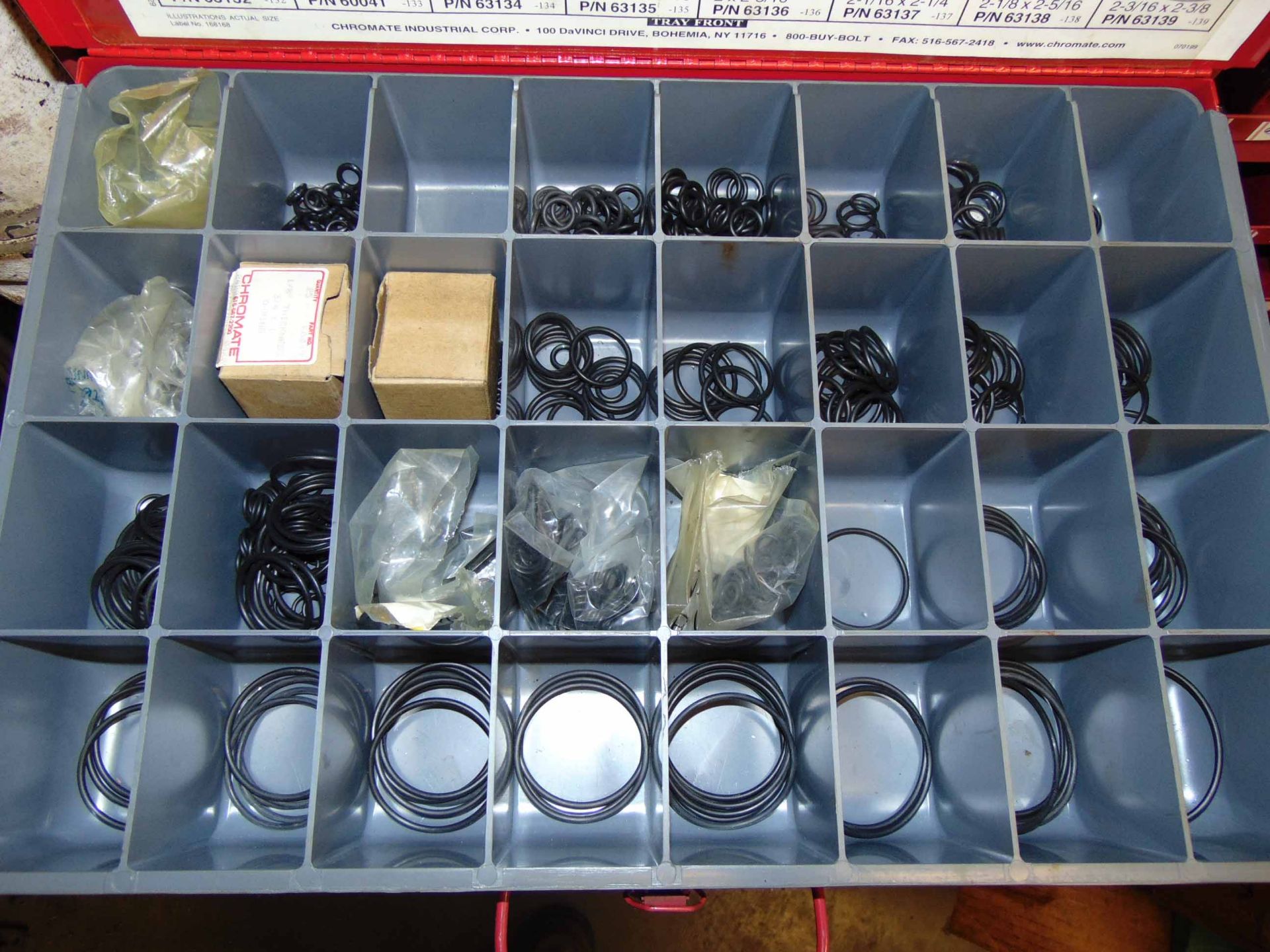 LOT OF PARTS BINS, w/assorted fasteners - Image 4 of 8