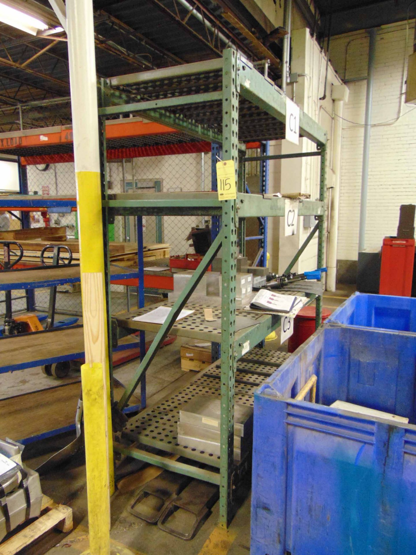 LOT OF PALLET RACK SECTIONS (3), assorted - Image 2 of 3