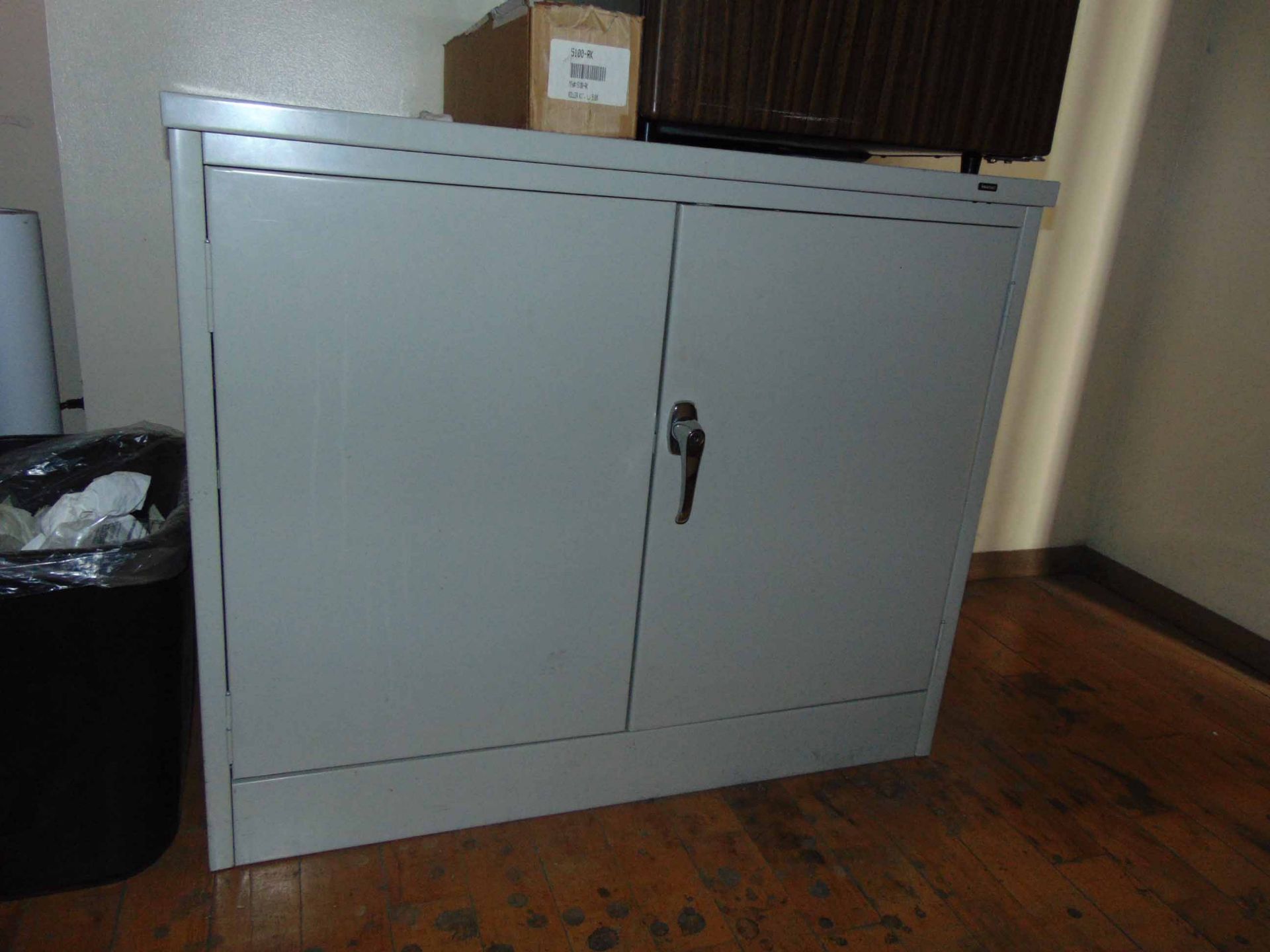 LOT CONSISTING OF: (7) assorted desks, (7) chairs, (4) assorted file cabinets, table, 2-door cabinet - Image 3 of 8
