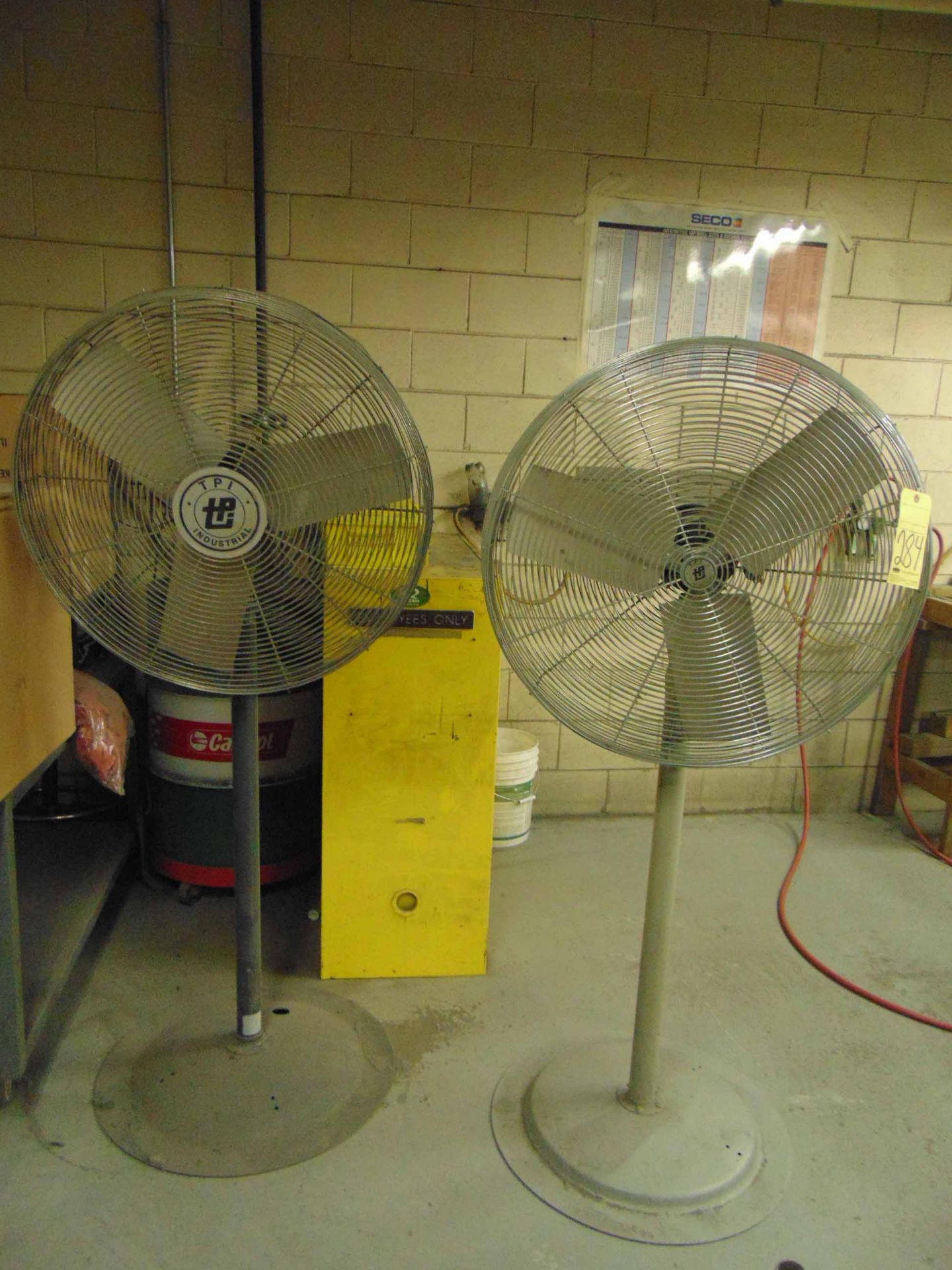 LOT OF PEDESTAL FANS (2)