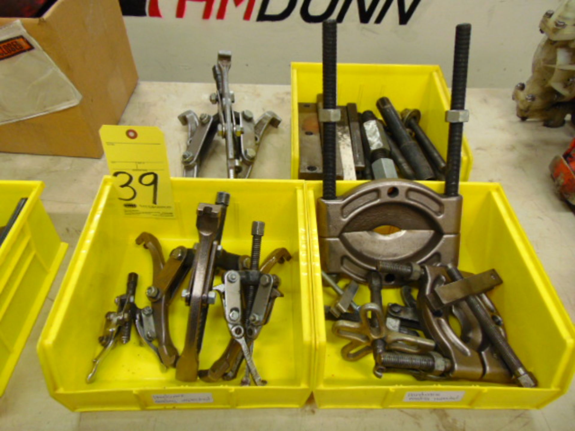 LOT OF WHEEL PULLERS, assorted (in three boxes)