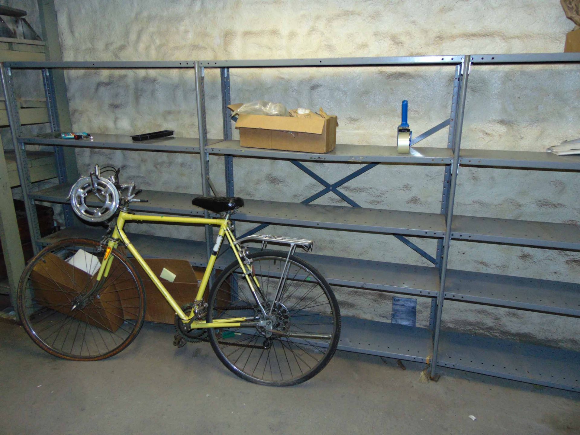 LOT OF STEEL SHELF SECTIONS (12), assorted, w/contents (located in basement) - Image 5 of 5