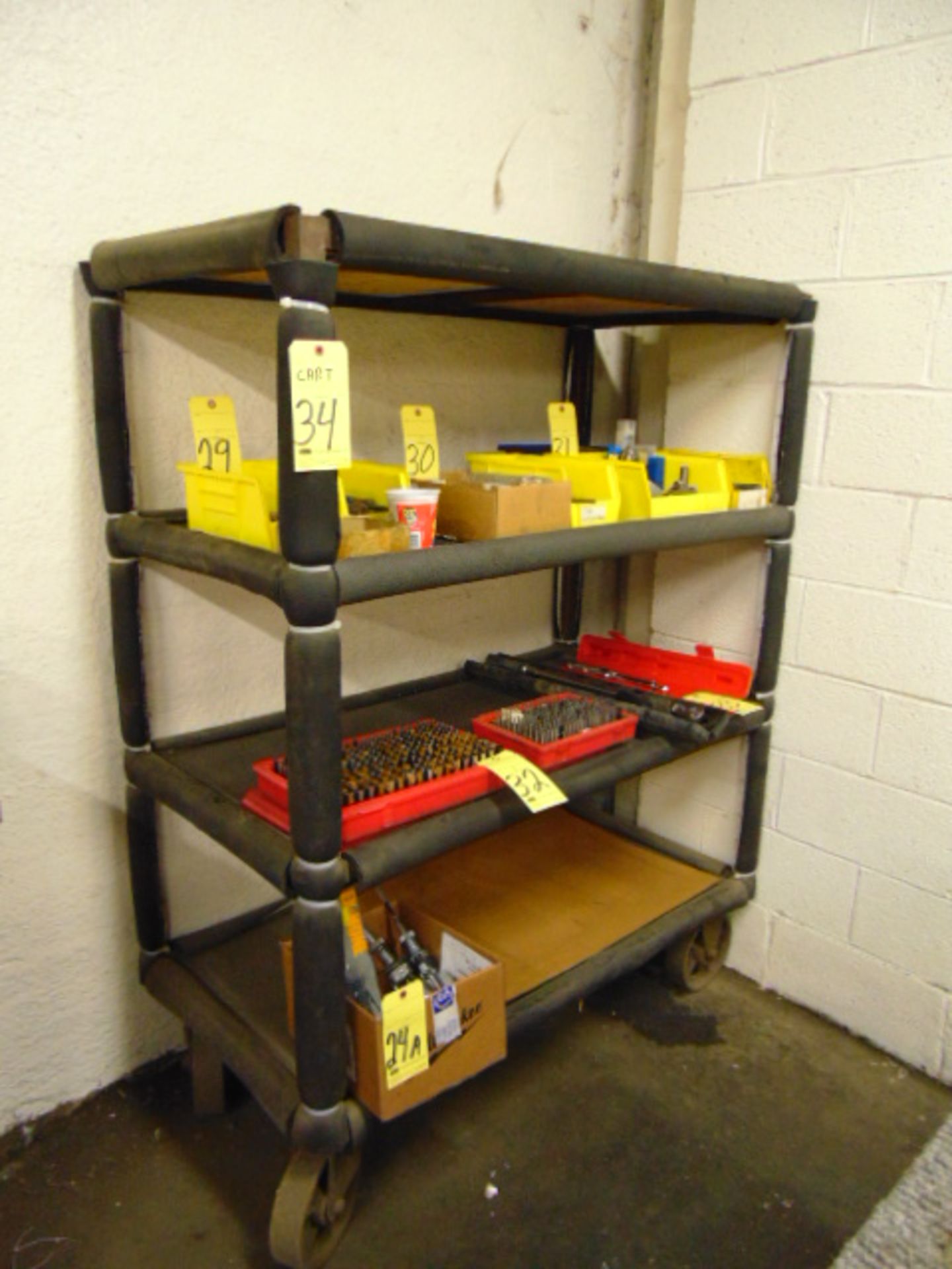 STEEL CART, 4-tier (cannot be removed until contents have been taken)