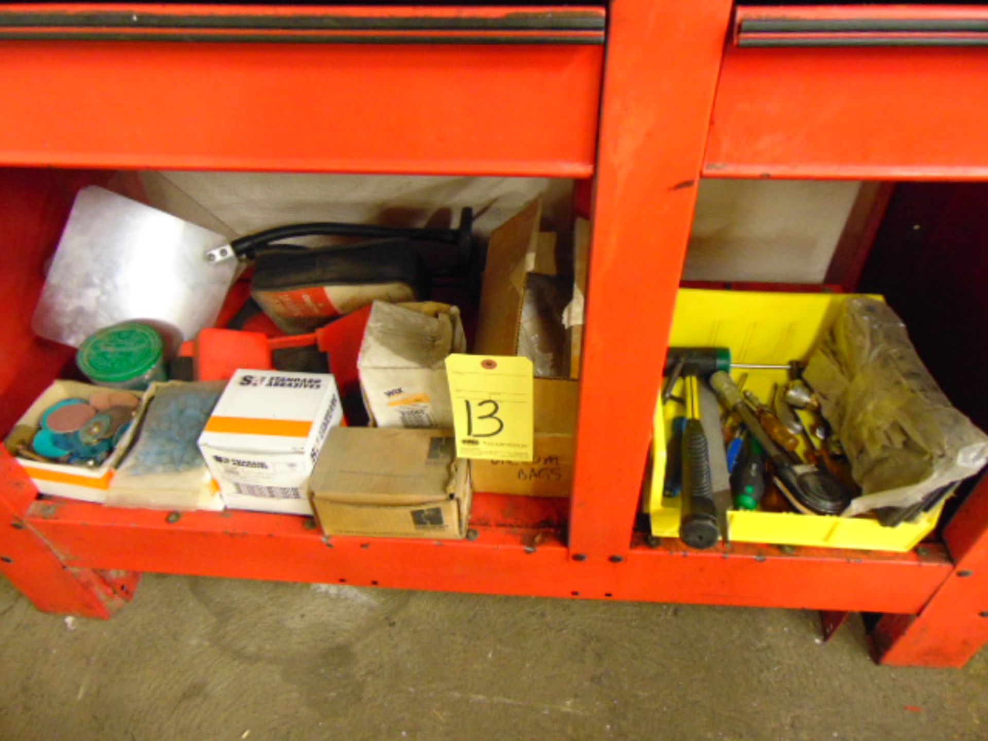LOT OF HAND TOOLS, assorted (located under two benches)