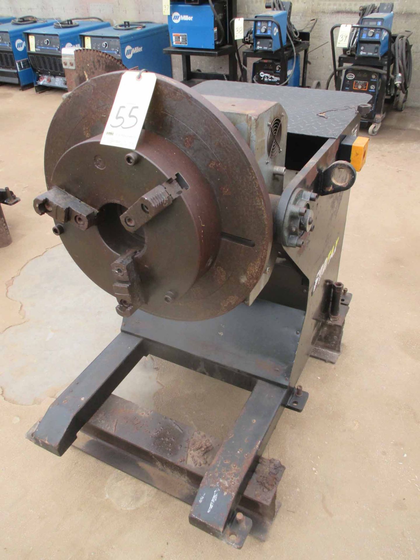 WELDING POSITIONER, PROFAX MDL. WP1000, 1,000 lb. cap. vert., 1,750 lb. cap. horiz., 24-1/2” dia.