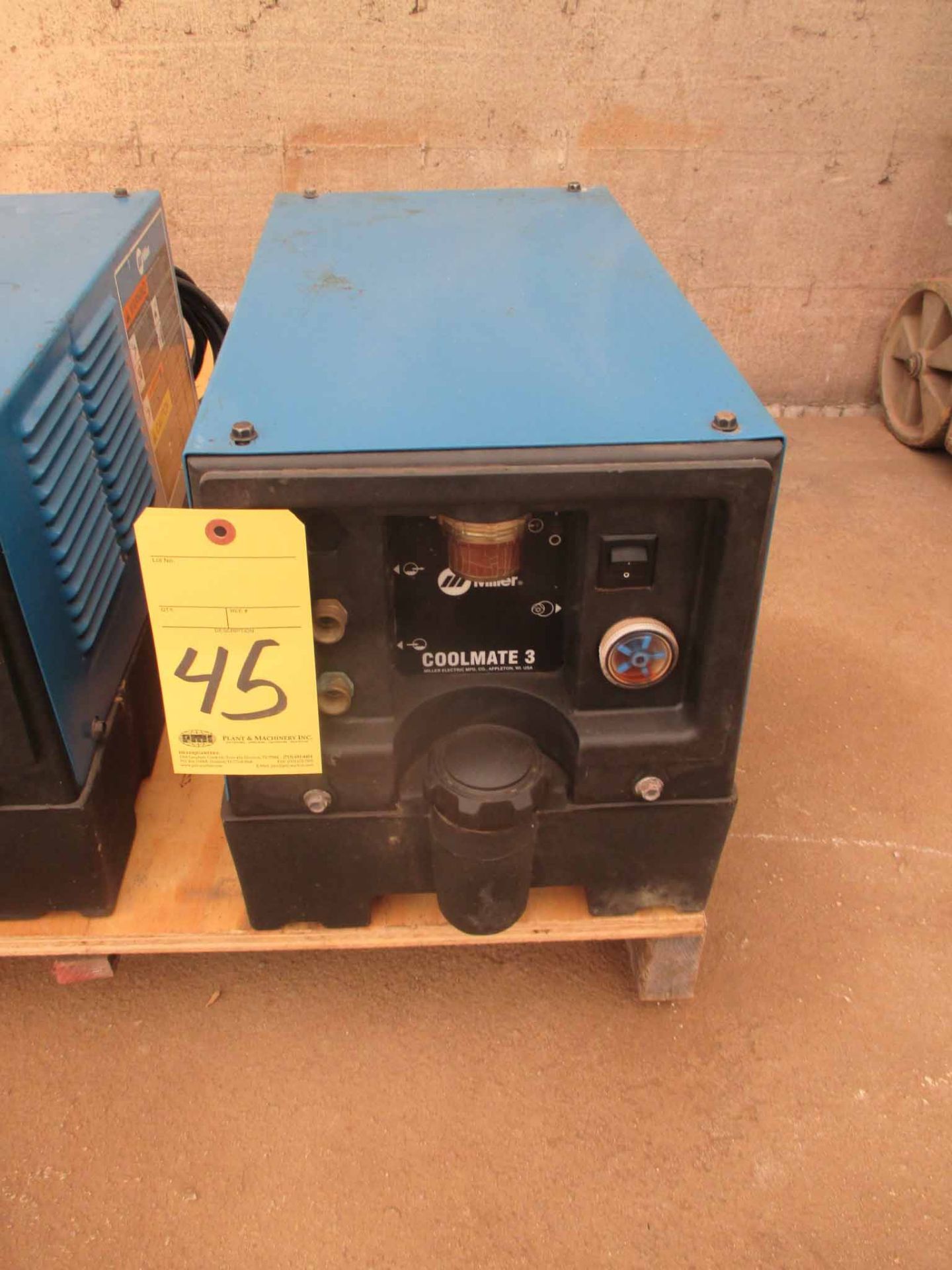 CHILLER UNIT, MILLER MDL. COOLMATE 3, S/N MB260540J