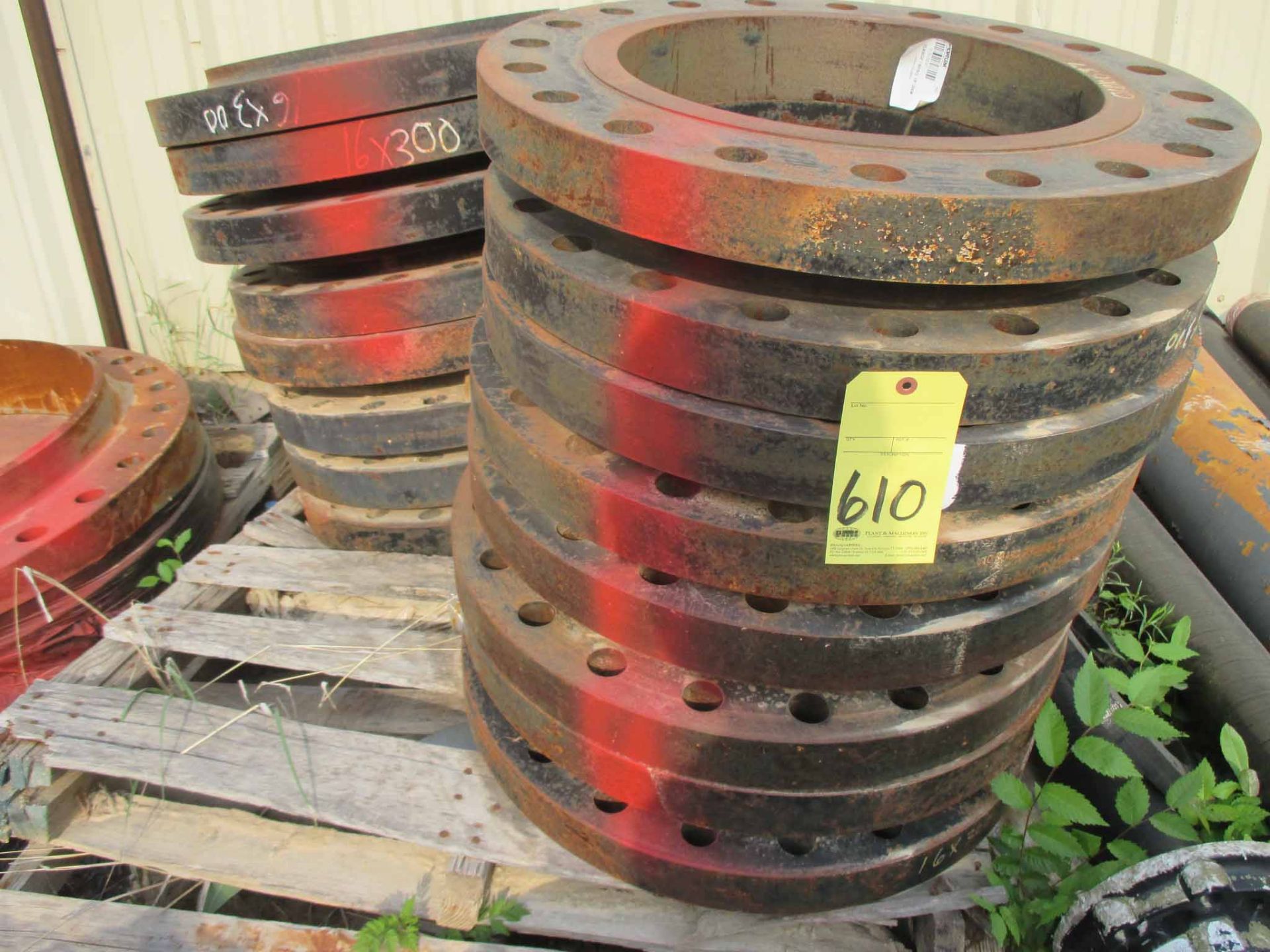 LOT OF APPROX. (16) FLANGE SLIP-ON,RF,16"-300#,SA-105,ASME B16.5 (Loading Charge is $20)