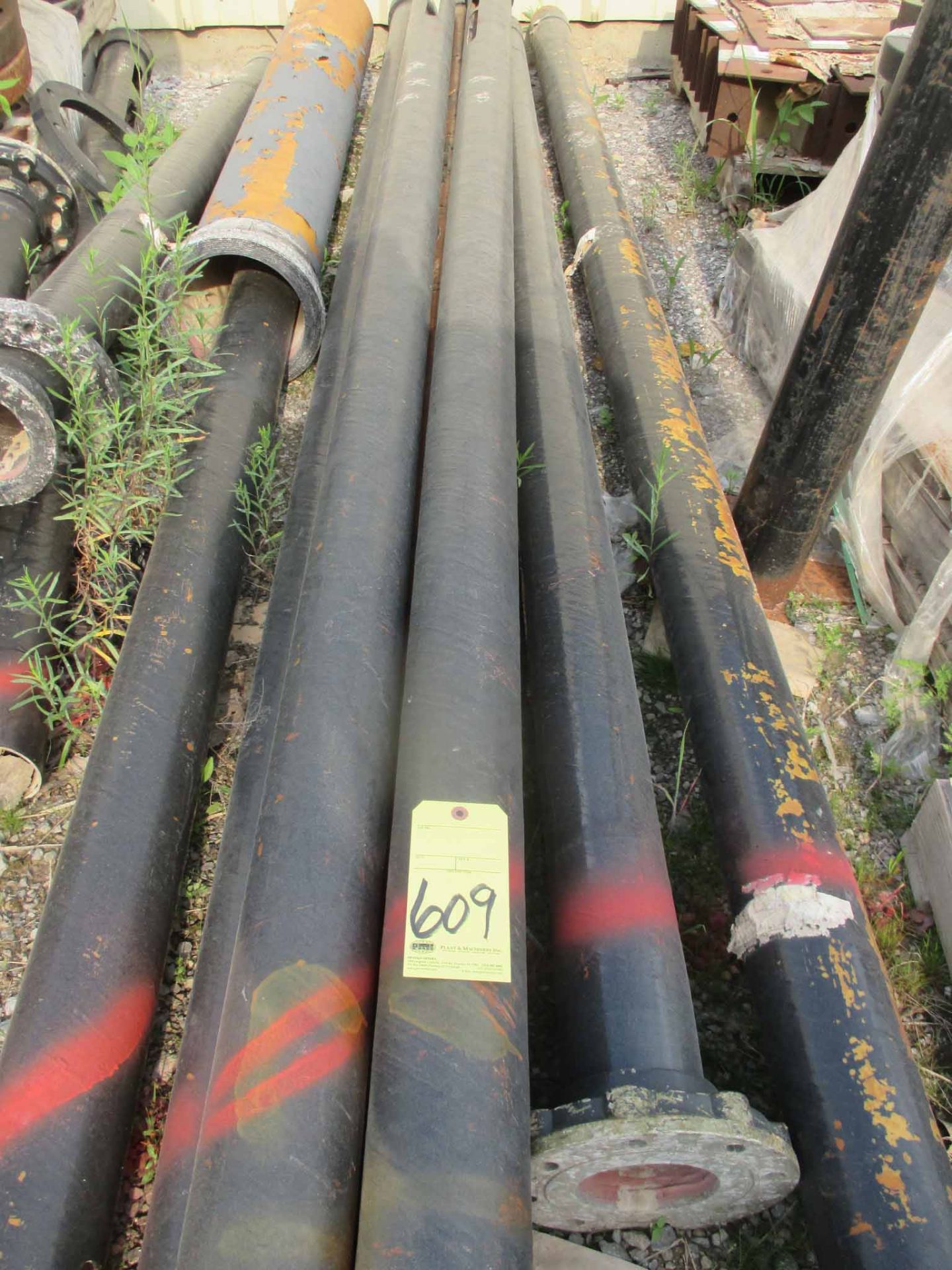 LOT CONSISTING OF: APPROX. (5) 14'6" X 4" FIBERGLASS DOWN COMER FOR THE LOW PROFILE CHEVON 500 BBL