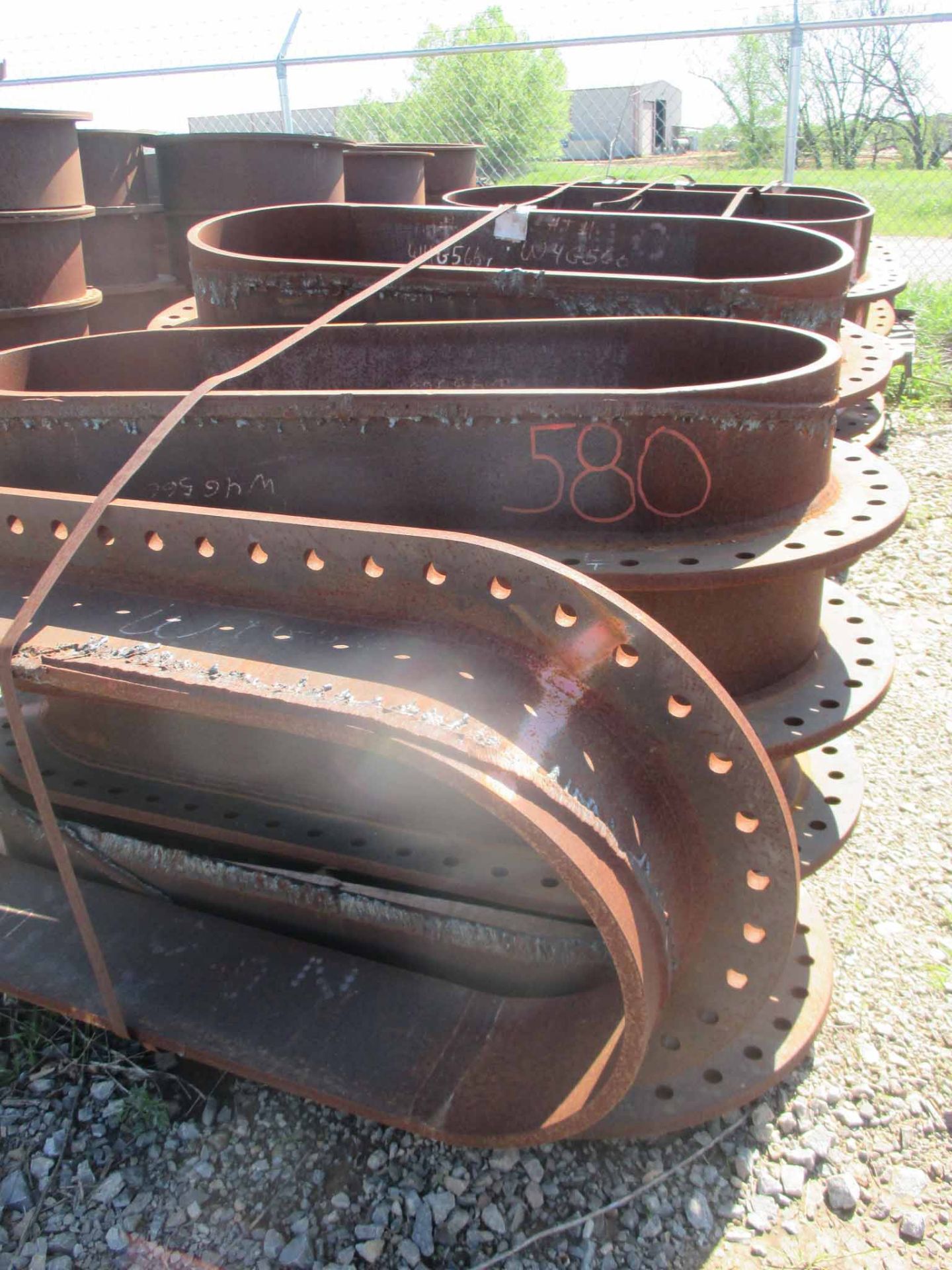 LOT OF APPROX. (30) FIRETUBE NECK ASSEMBLY FOR 500# HORZ HTD SEPARATORS WITH 10' FIRETUBES (