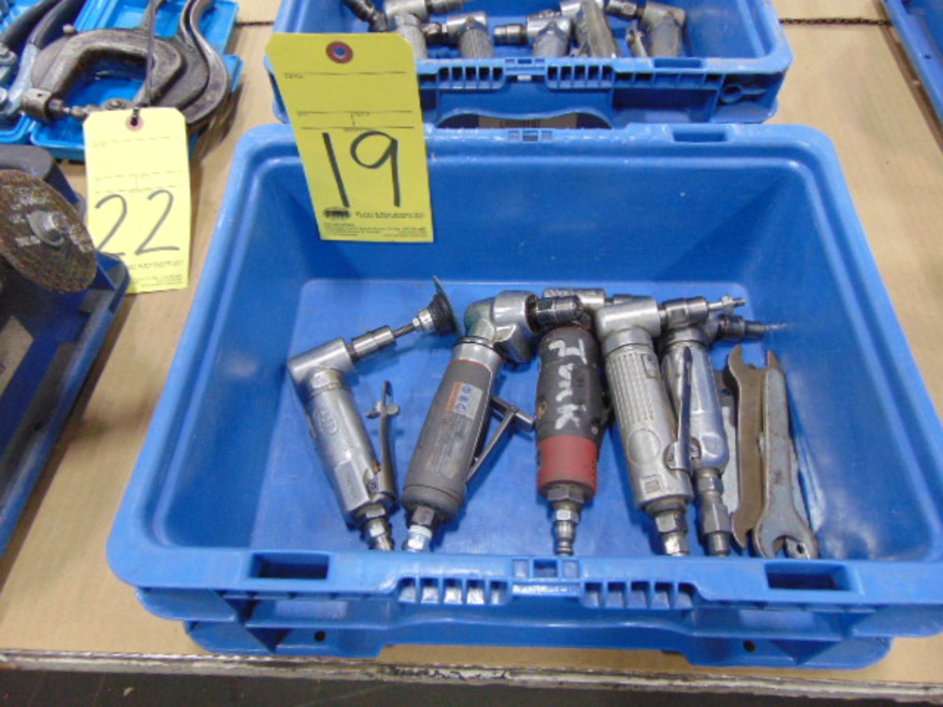 LOT OF PNEUMATIC RIGHT ANGLE DIE GRINDERS (5)