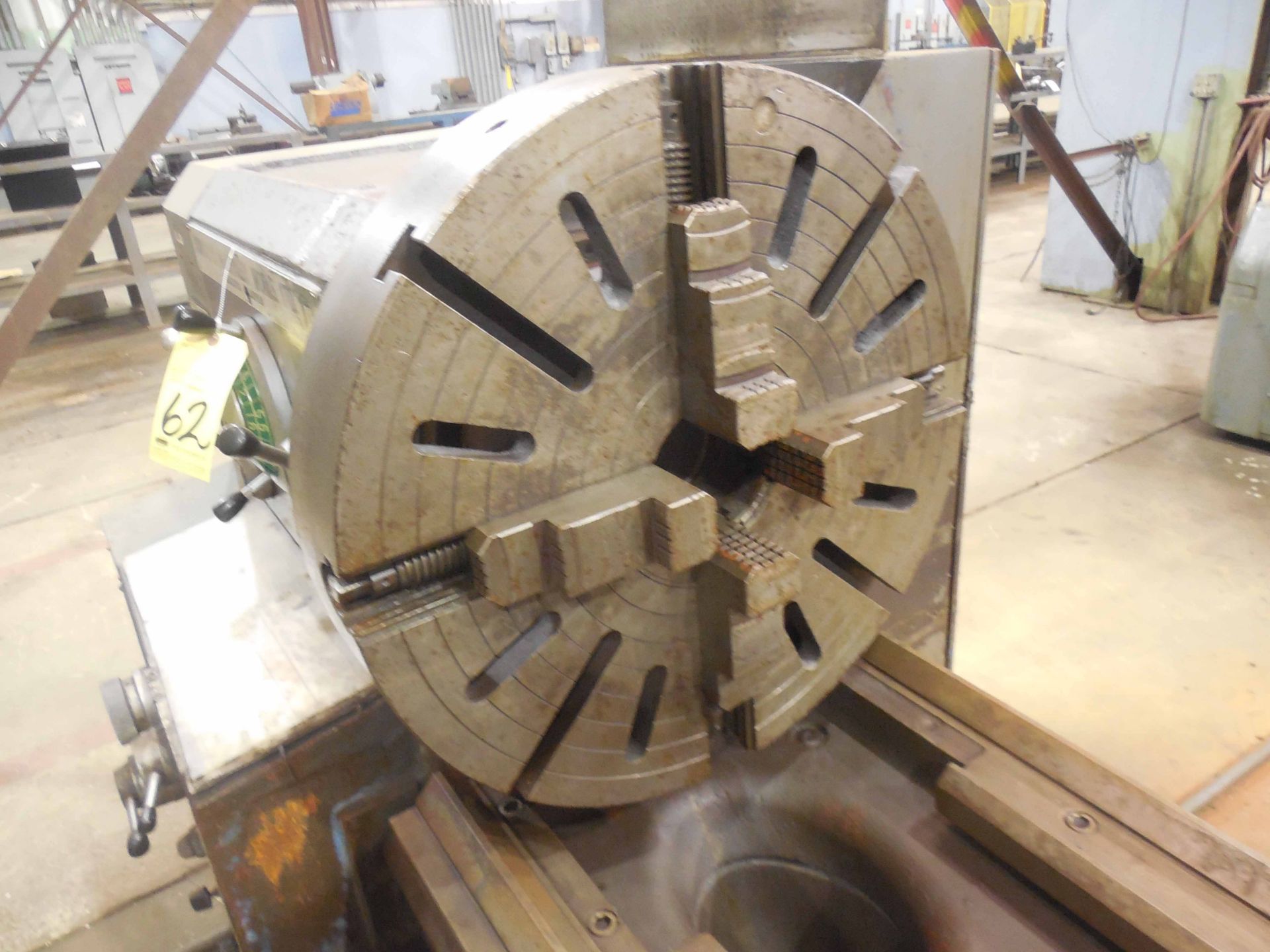 GAP BED ENGINE LATHE, MAZAK, 24" X 120", H.D., 35" sw. in gap, 14.5" sw. over crosslide, 4.15" spdl. - Image 2 of 4