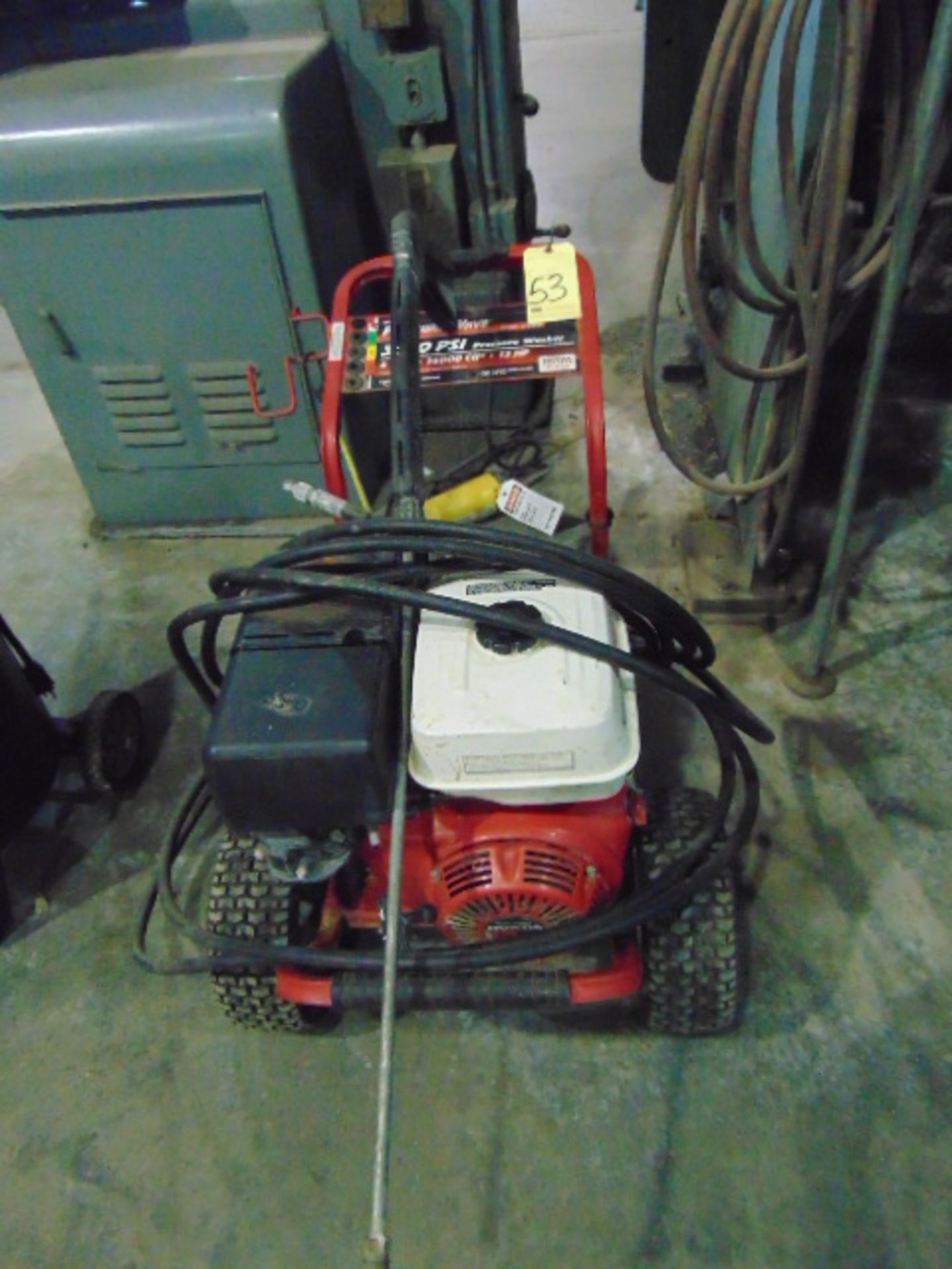 PRESSURE WASHER, EX-CELL, 3,500 PSI, 4 GPM, 14,000 cu., 13 HP motor