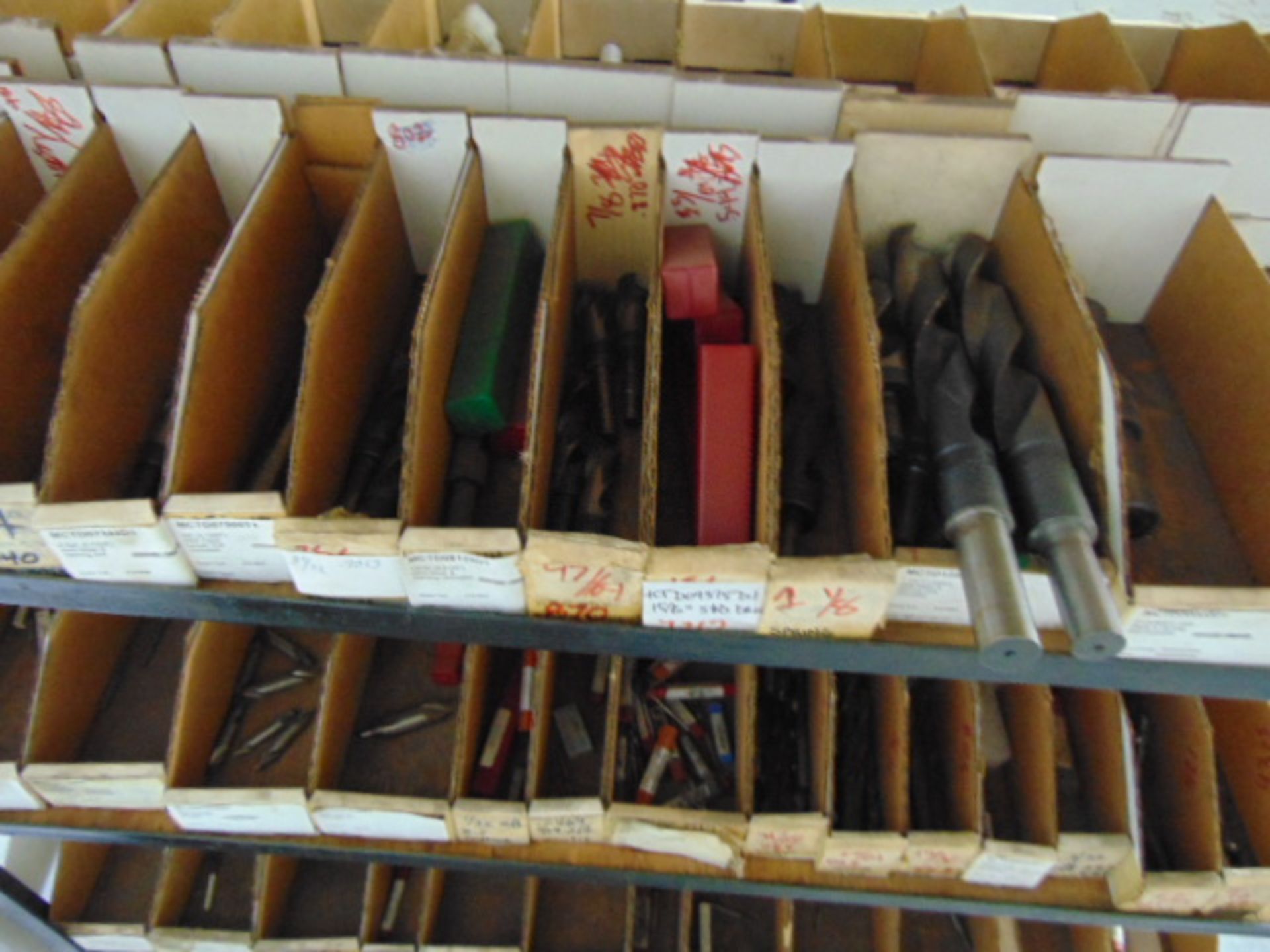 RACK, w/assorted endmills, counterbores, drills - Image 3 of 9