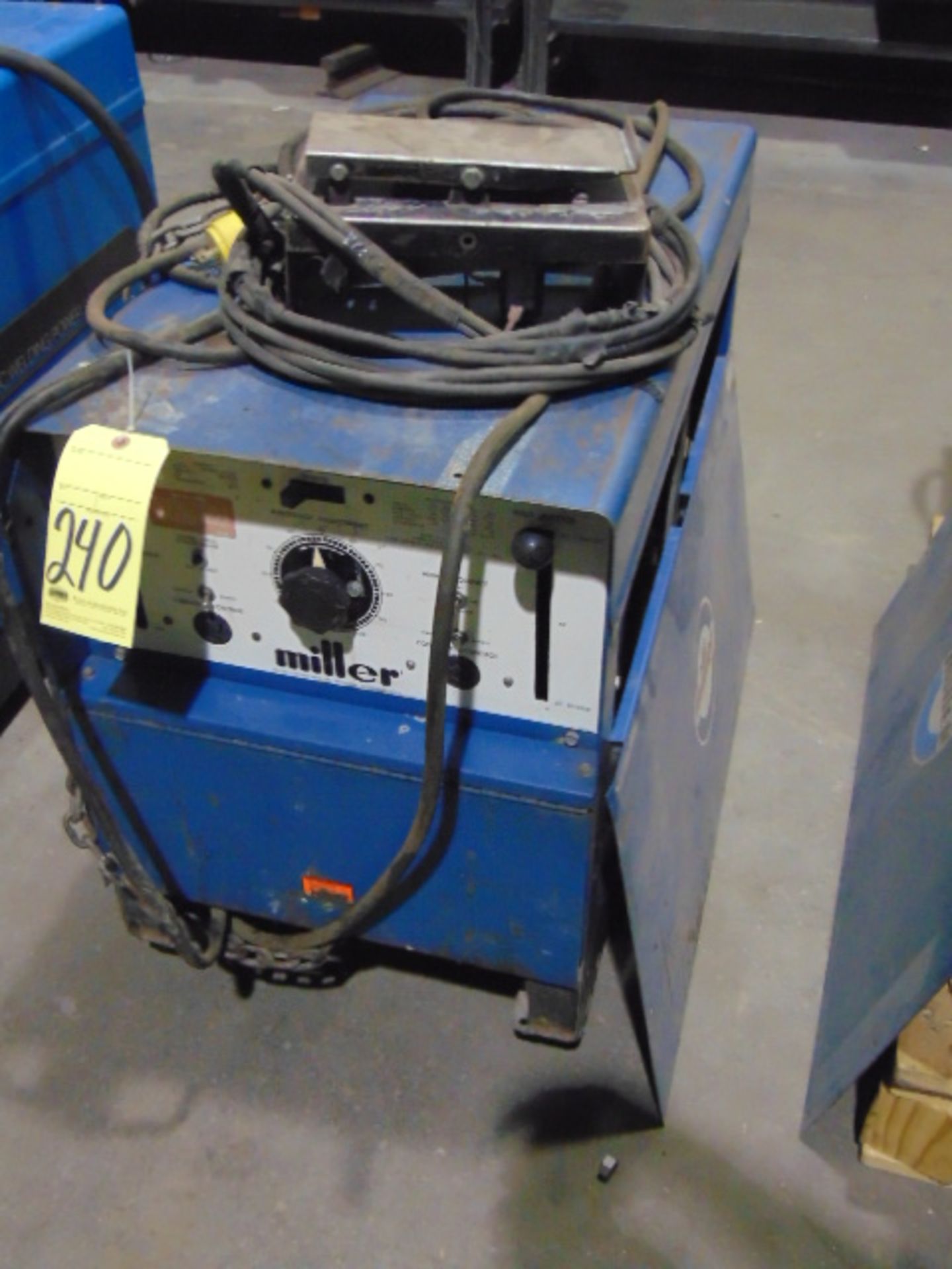 WELDING POWER SUPPLY, MACHINE, MILLER MDL. DIALARC HF, 250 amps @ 30 v., 40% duty cycle, S/N
