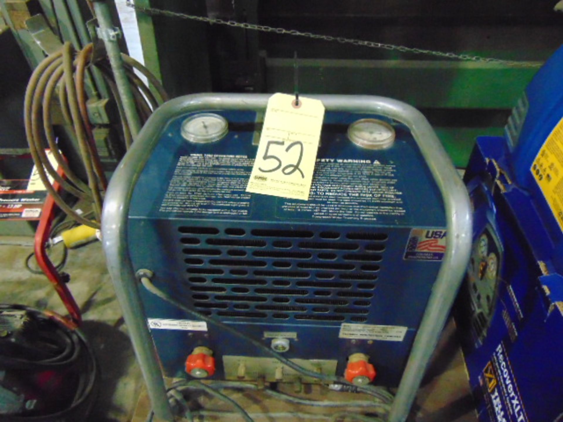 REFRIGERANT RECOVERY SYSTEM, THERMAL ENGINEERING CO. MDL. 7500, S/N P8318