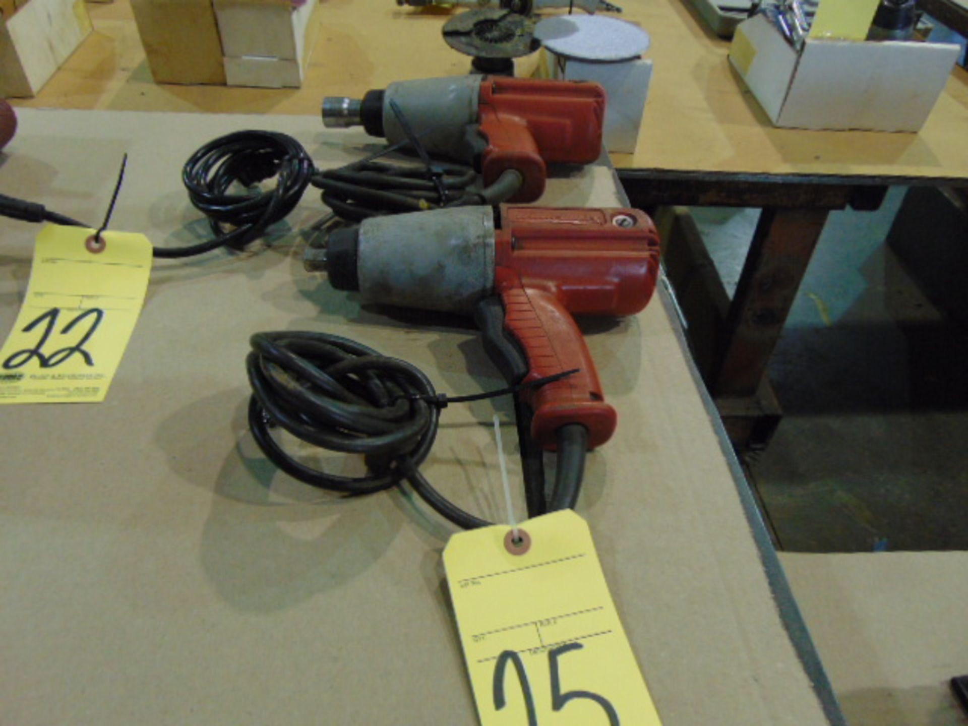 LOT OF ELECTRIC IMPACT GUNS (2), MILWAUKEE 1/2"