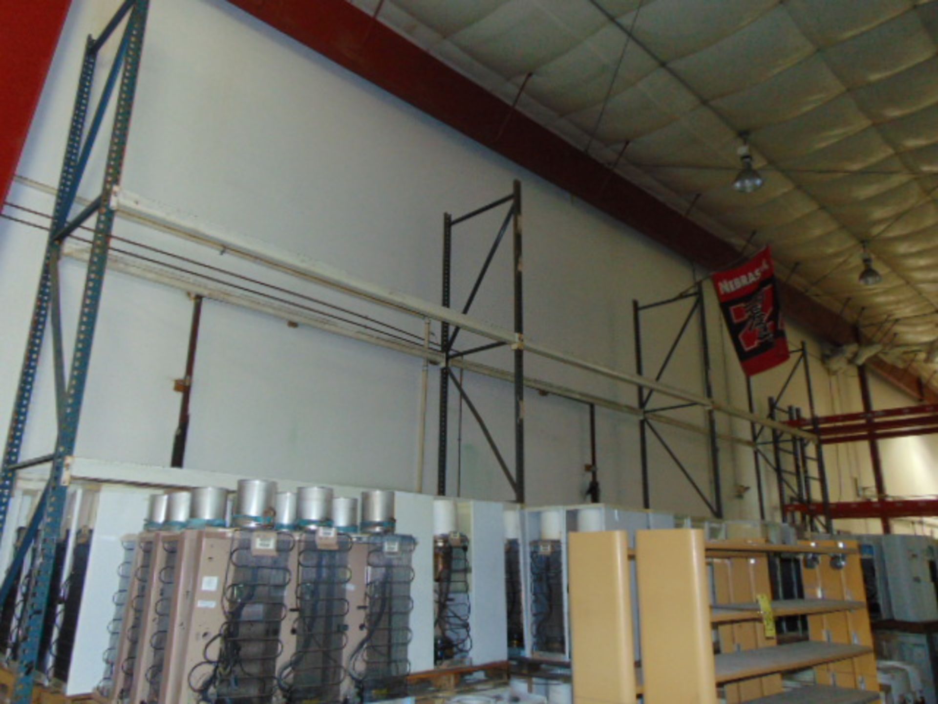 LOT OF PALLET RACKING SECTIONS (9), 18' ht. x 12'W. x 42" dp. (cannot be removed until contents have - Image 3 of 3