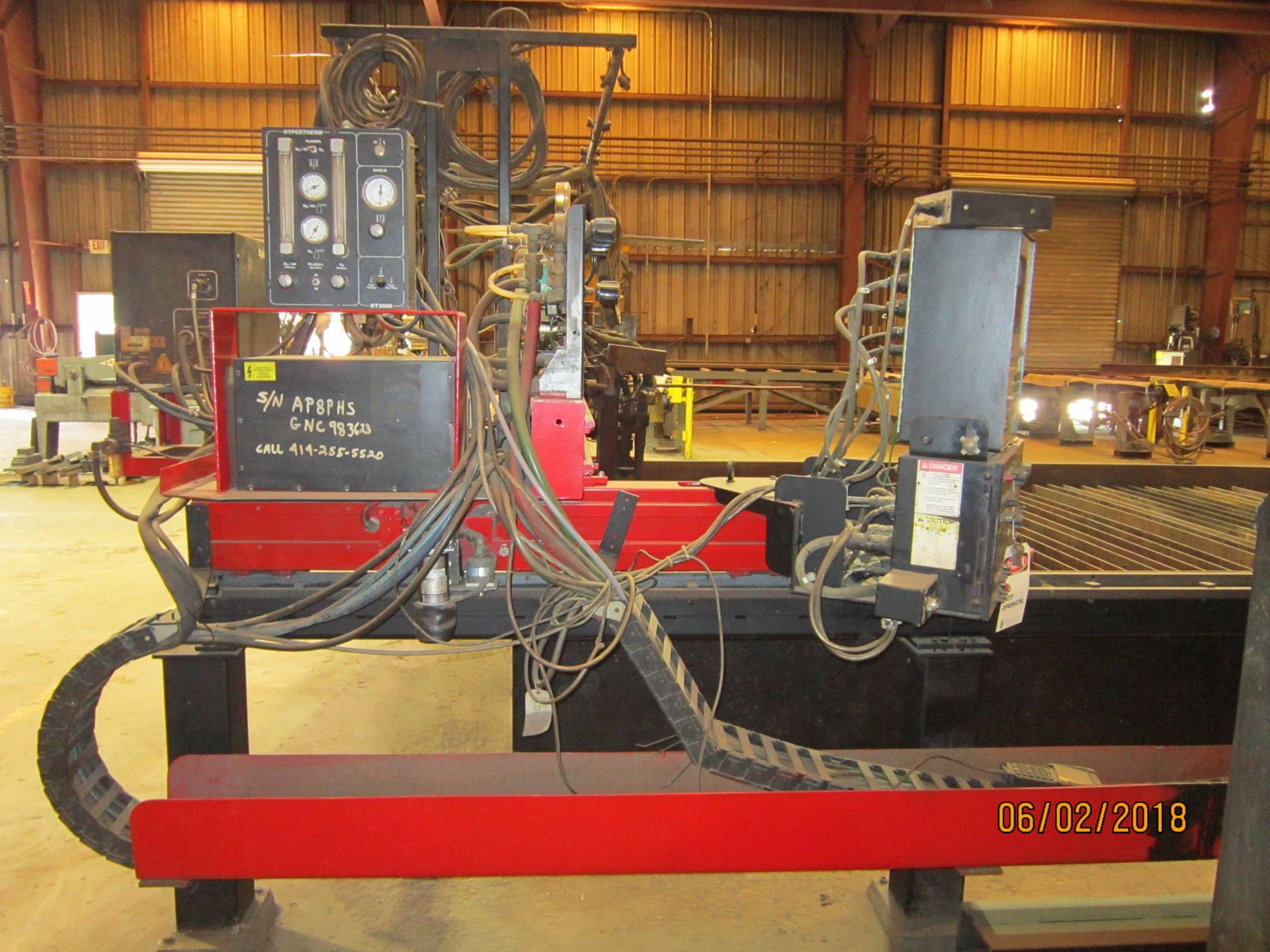 MESSER CNC PLASMA/OXY CUTTING SYSTEM, MDL. APOLLO-HSG-8, new 1998, Pilot CNC control Mdl. M282-0010, - Image 16 of 26