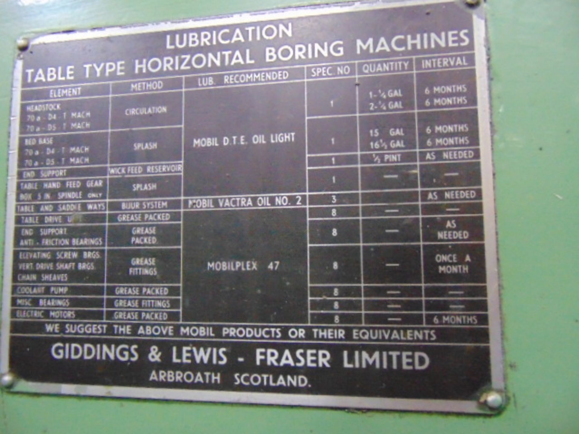 GIDDINGS & LEWIS FRASER CNC TABLE TYPE HORIZONTAL BORING MILL, 5", MDL. 70A-DP5-T, Fanuc OM CNC - Image 15 of 15