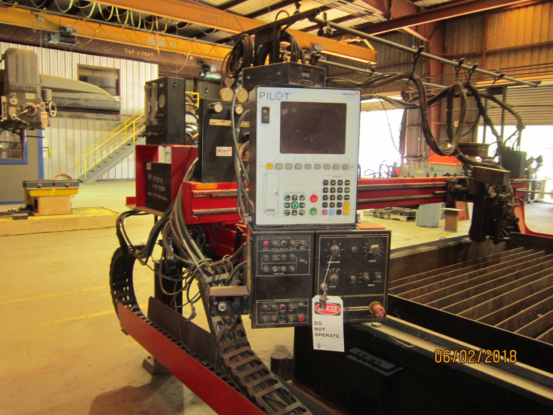 MESSER CNC PLASMA/OXY CUTTING SYSTEM, MDL. APOLLO-HSG-8, new 1998, Pilot CNC control Mdl. M282-0010, - Image 17 of 26