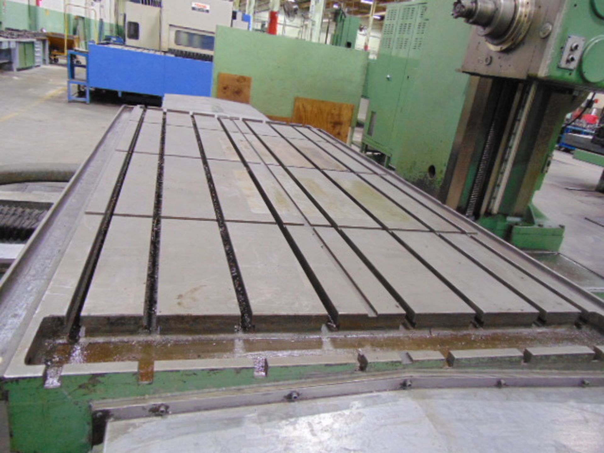 CINCINNATI GILBERT CNC TABLE TYPE HORIZONTAL BORING MILL, 5", MDL. J, Mitsubishi CNC control, 60" - Image 5 of 9