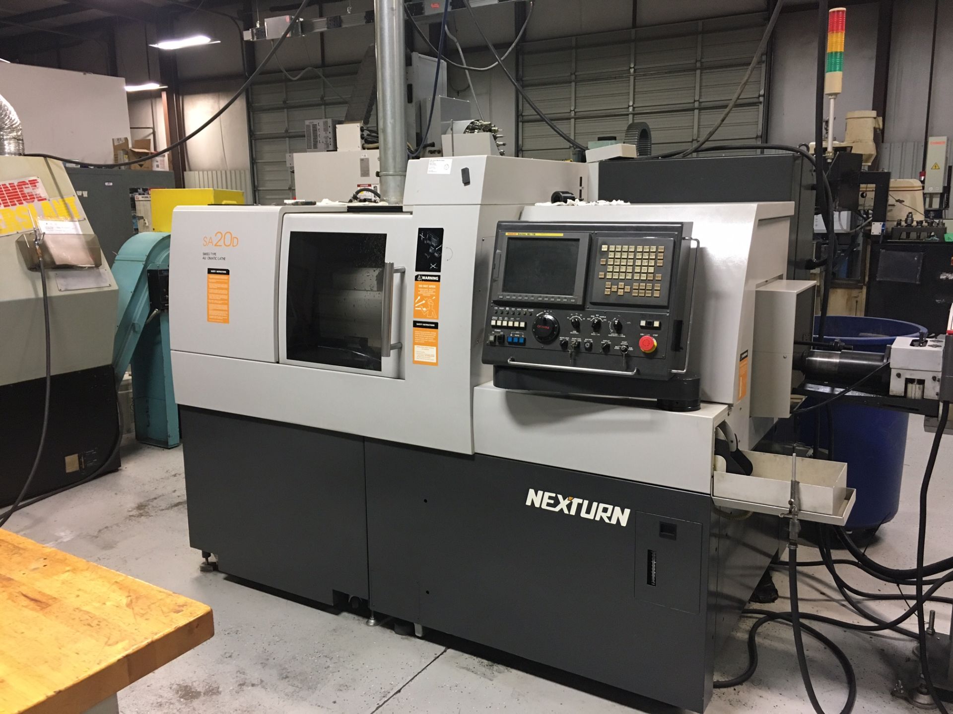 NEXTURN MDL. SA20D CNC SWISS TYPE AUTOMATIC SCREW MACHINE, 2008, CNC swiss type 7-axis screw