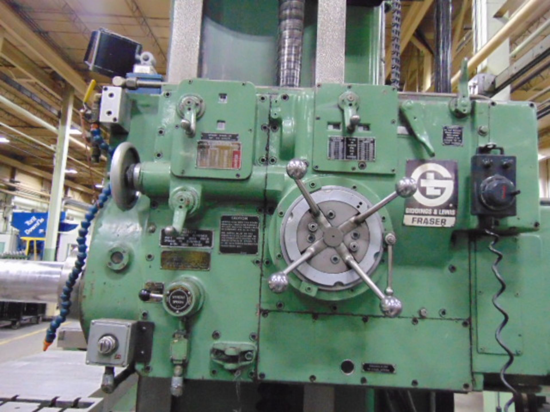 GIDDINGS & LEWIS FRASER CNC TABLE TYPE HORIZONTAL BORING MILL, 5", MDL. 70A-DP5-T, Fanuc OM CNC - Image 4 of 15