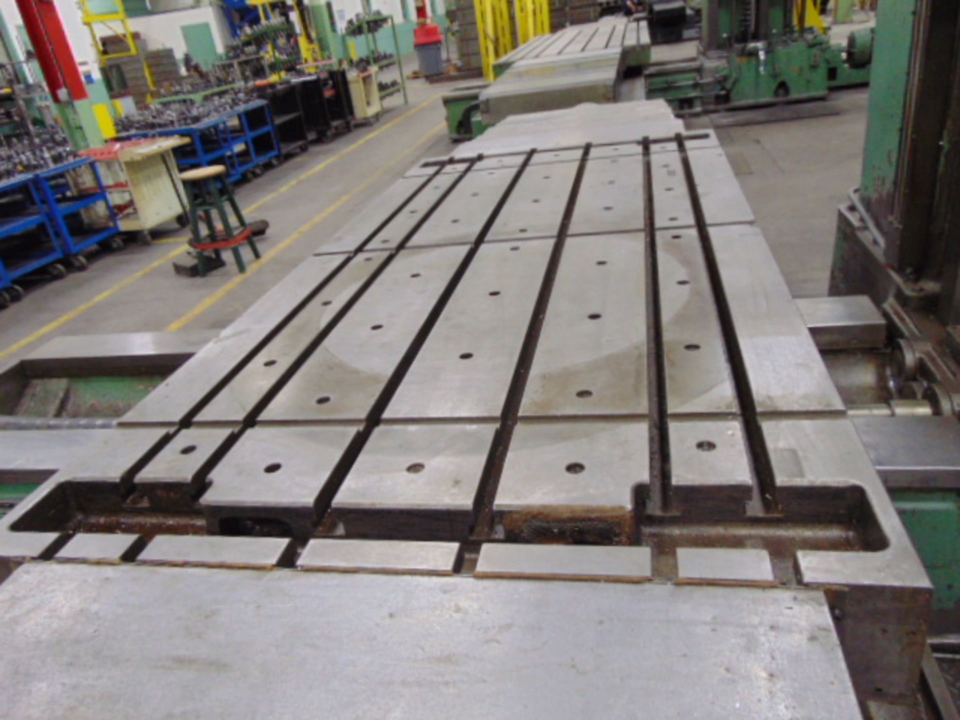GIDDINGS & LEWIS FRASER CNC TABLE TYPE HORIZONTAL BORING MILL, 5", MDL. 70A-DP5-T, Fanuc OM CNC - Image 9 of 15