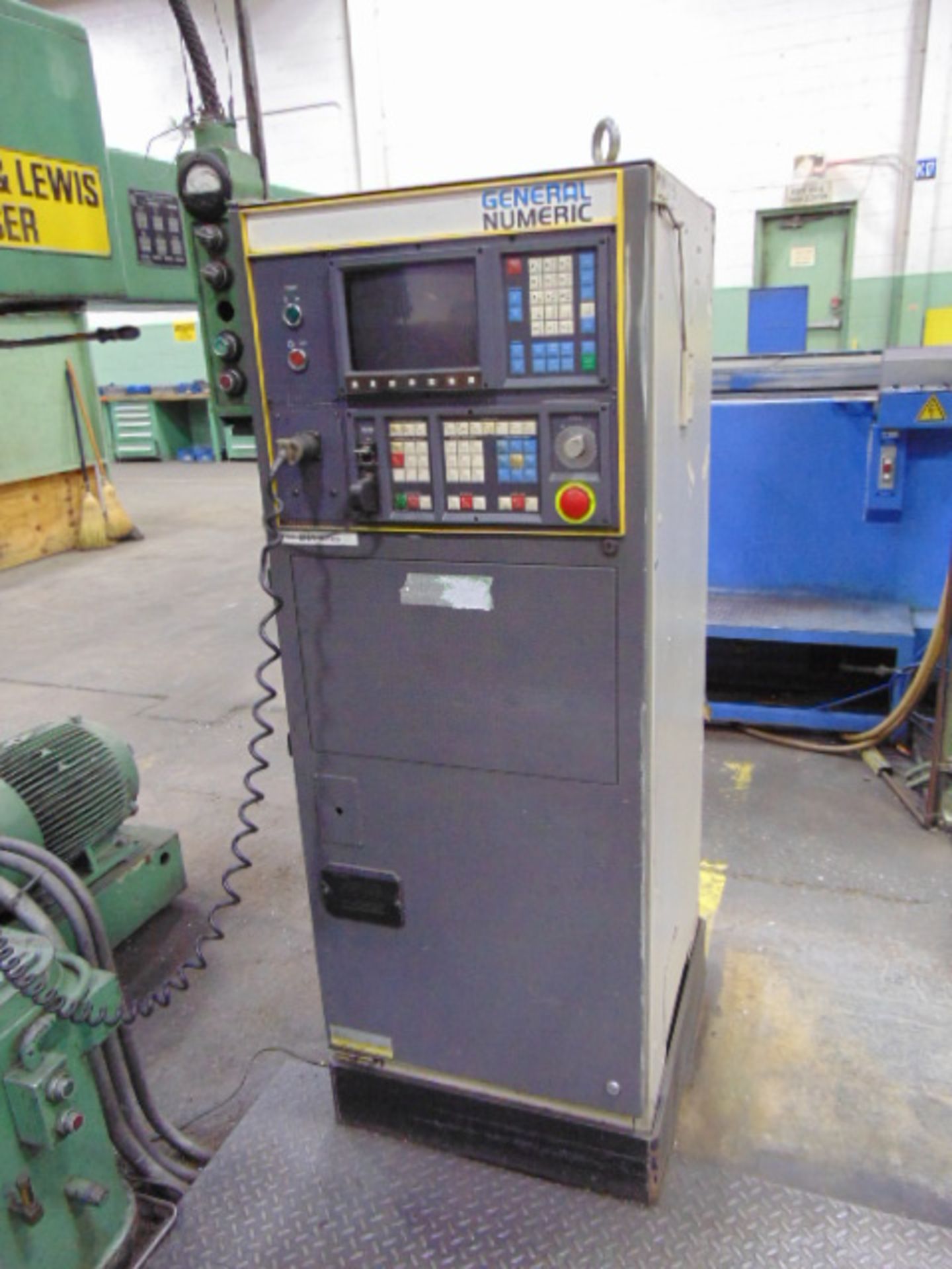 GIDDINGS & LEWIS FRASER CNC TABLE TYPE HORIZONTAL BORING MILL, 5", MDL. 70A-DP5-T, Fanuc OM CNC - Image 2 of 15