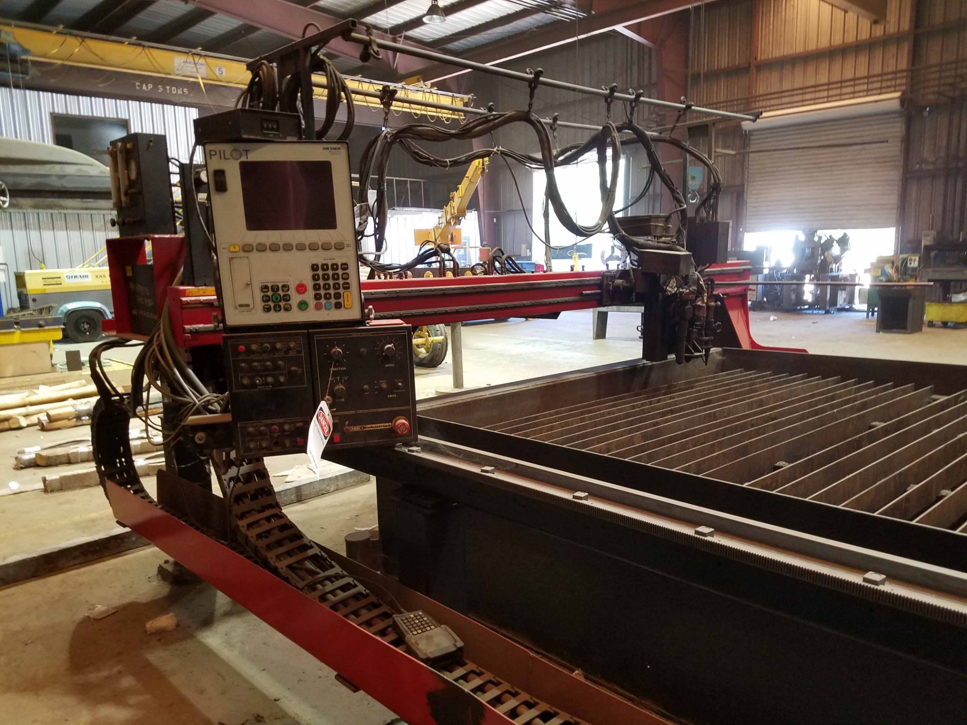 MESSER CNC PLASMA/OXY CUTTING SYSTEM, MDL. APOLLO-HSG-8, new 1998, Pilot CNC control Mdl. M282-0010, - Image 4 of 26