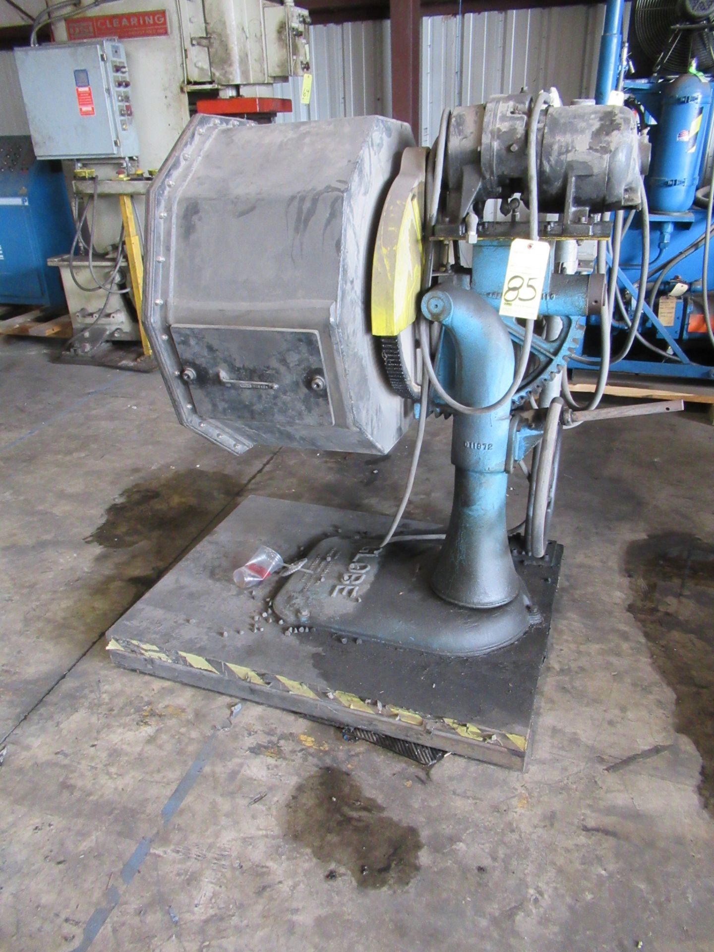 DEBURRING MACHINE, HUPP CORP. GLOBE, 32" tumbler, 1 HP motor, S/N 9920 (Location D: Specialized