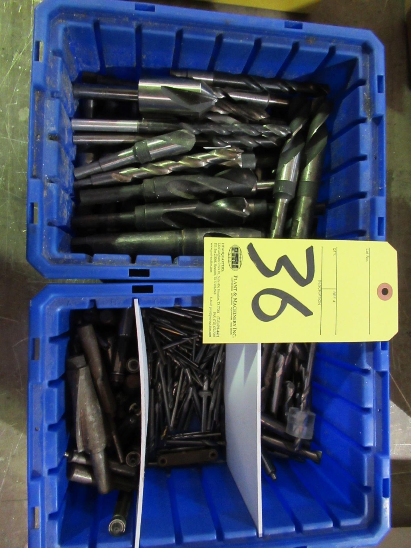 LOT OF DRILLS, assorted (in two boxes) (Location C: Moore Fabrication, 5645 Northdale Street,