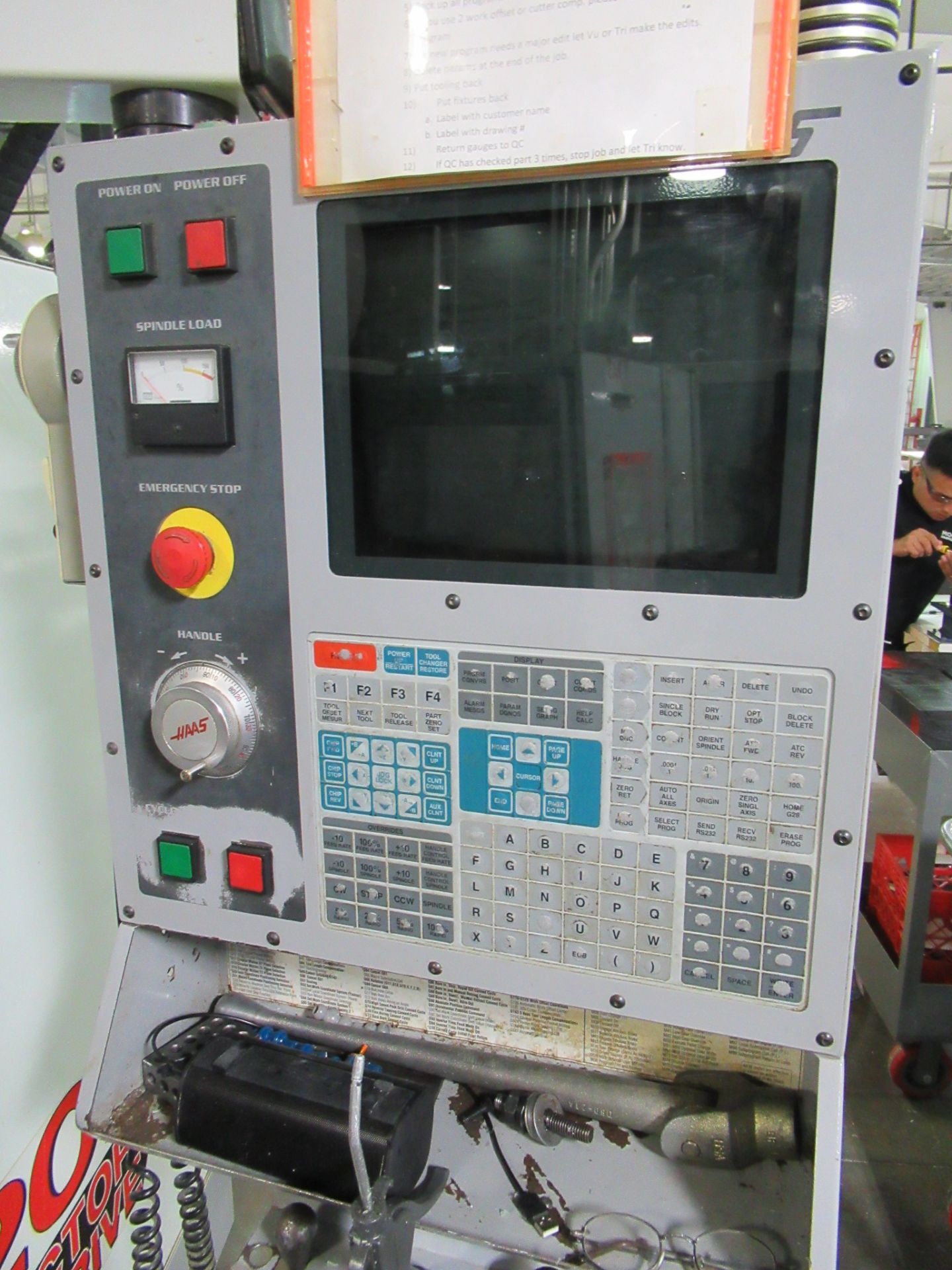 VERTICAL MACHINING CENTER, HAAS MDL. VF3B, new 2001, 48" x 18" table, 40" X-axis travel, 20" Y- - Image 3 of 7