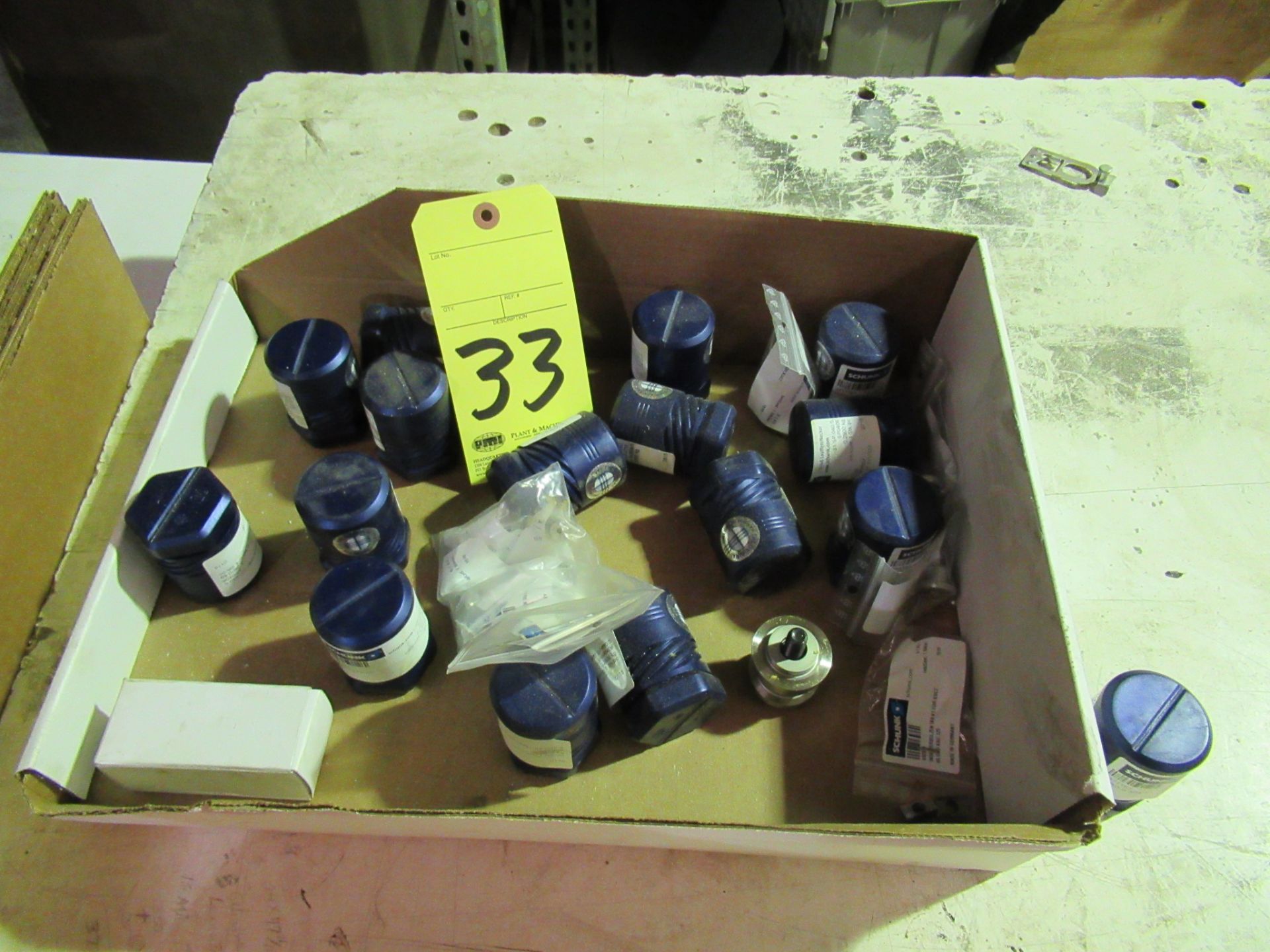 LOT OF SCHUNK TOOLING, assorted (in one box) (Location C: Moore Fabrication, 5645 Northdale