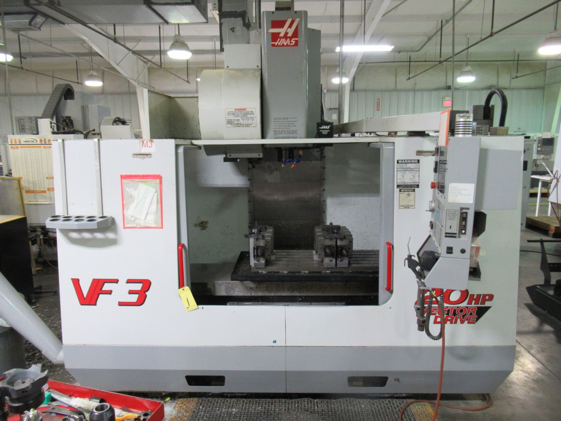 VERTICAL MACHINING CENTER, HAAS MDL. VF3B, new 2001, 48" x 18" table, 40" X-axis travel, 20" Y-