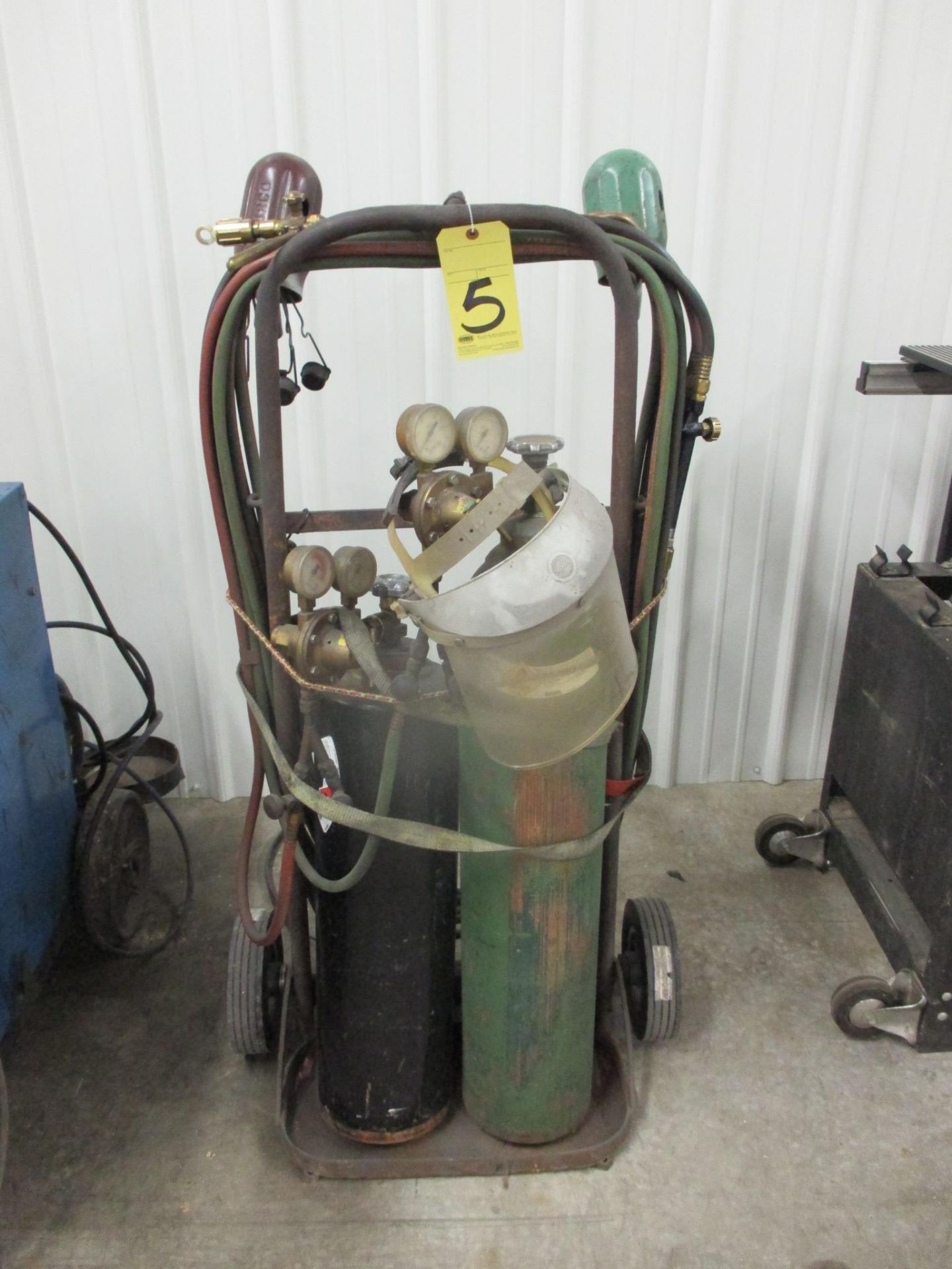 TORCH CART, w/gauges, hoses & tanks