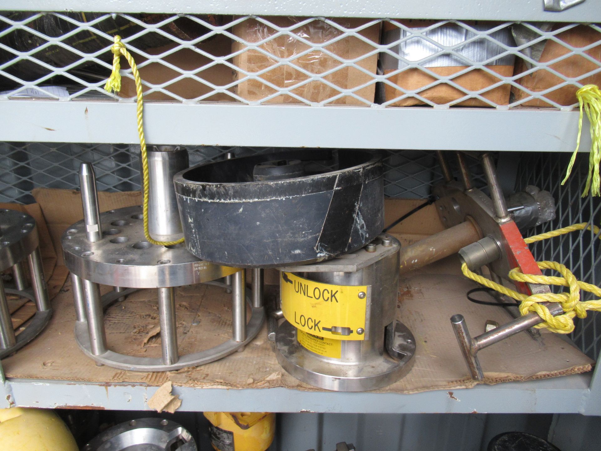 LOT CONSISTING OF 8’ X 4’ SEA CONTAINER AND CONTENTS, including subsea connectors and umbilical - Image 8 of 14