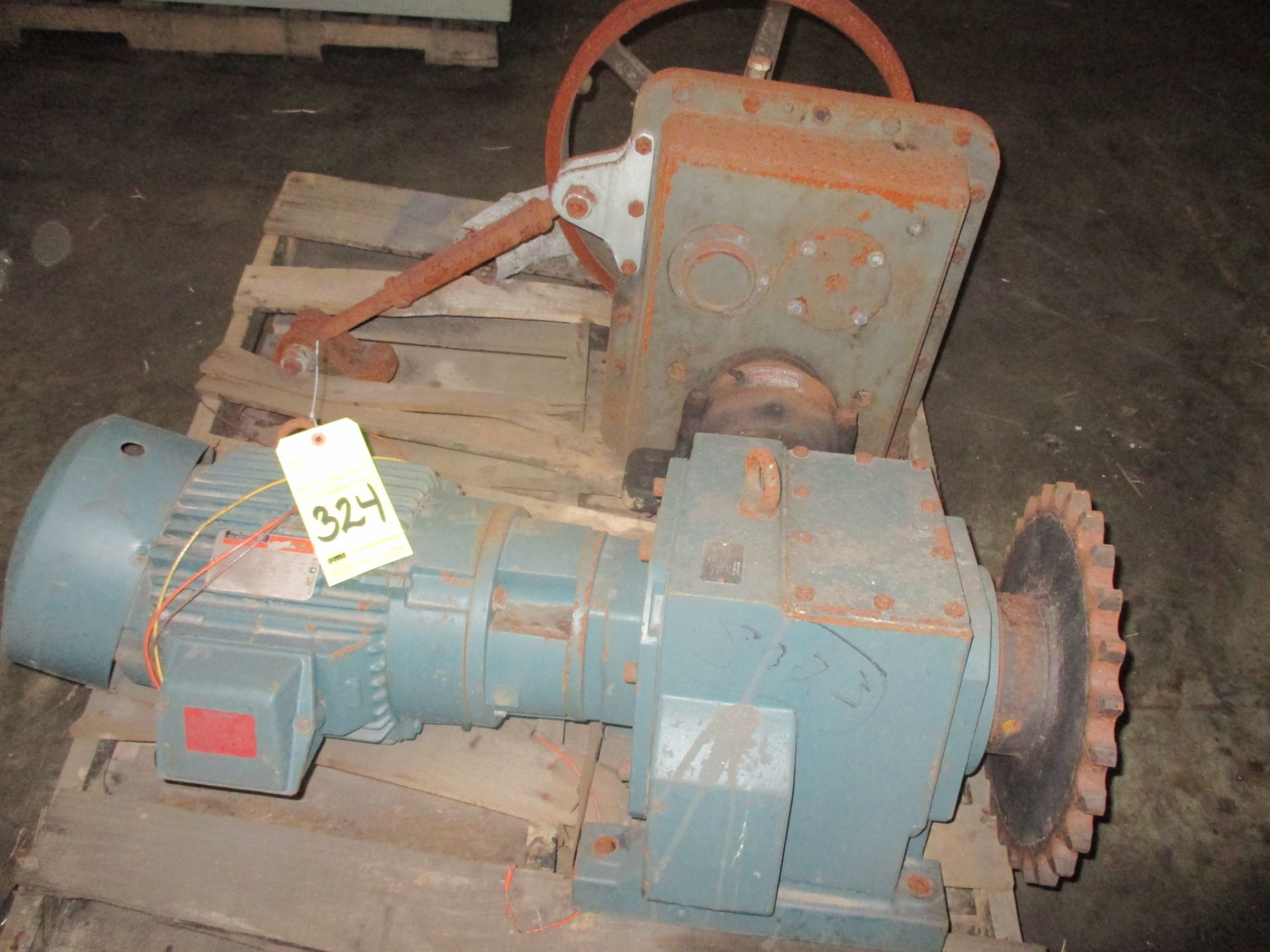 LOT CONSISTING OF: (1) motor & (2) gear reducers