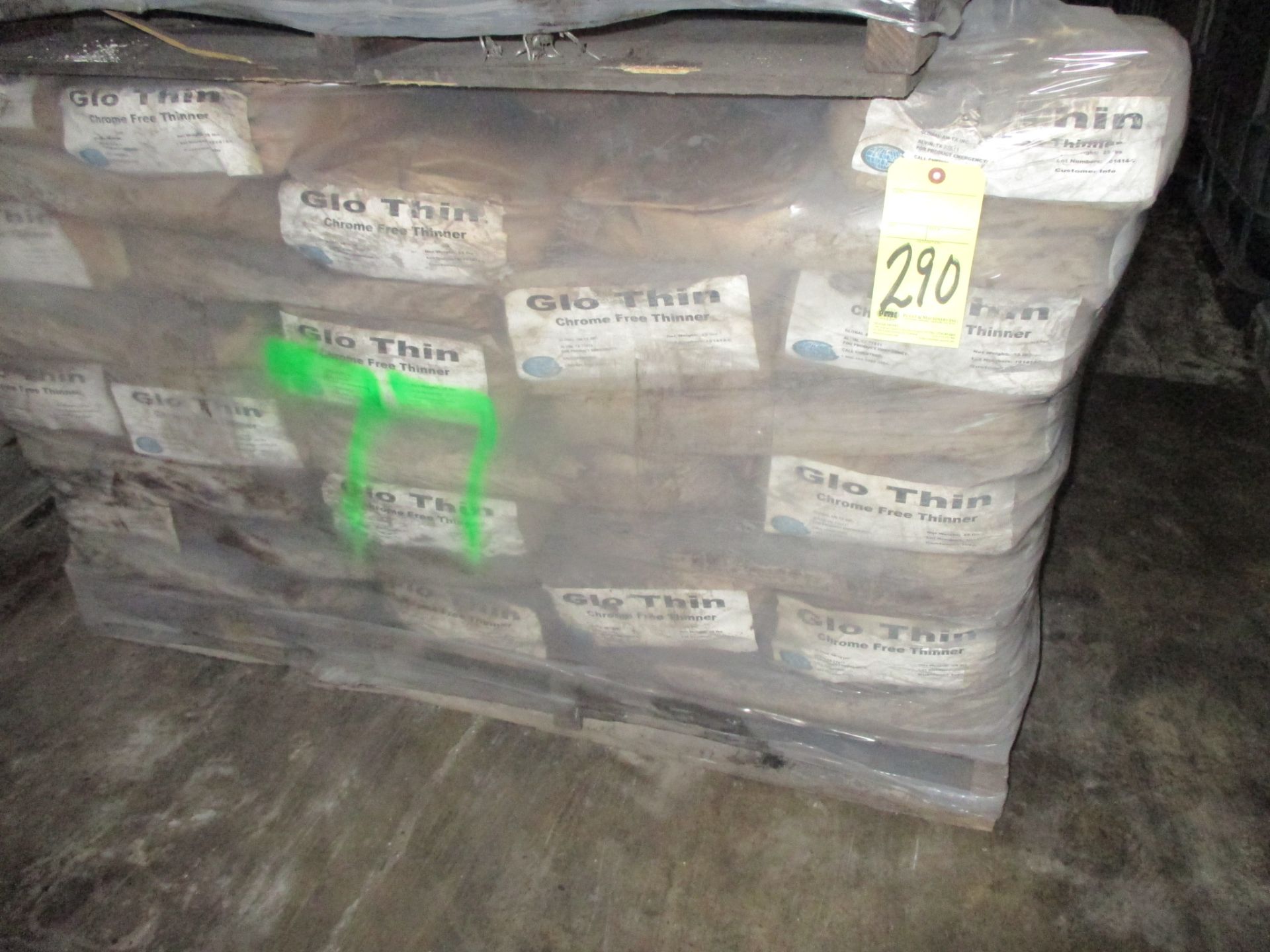 LOT OF GLO THIN (approx. (218) 25 lb. bags)