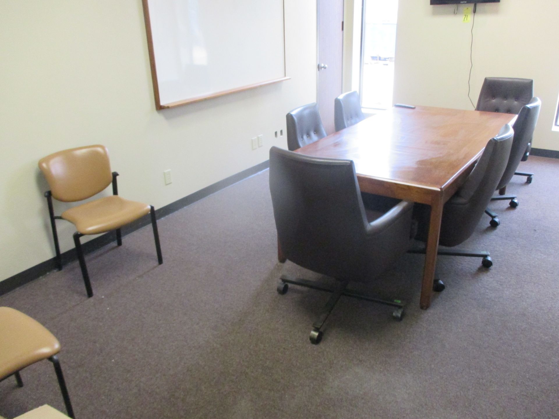 LOT CONTENTS OF OFFICE: conference table