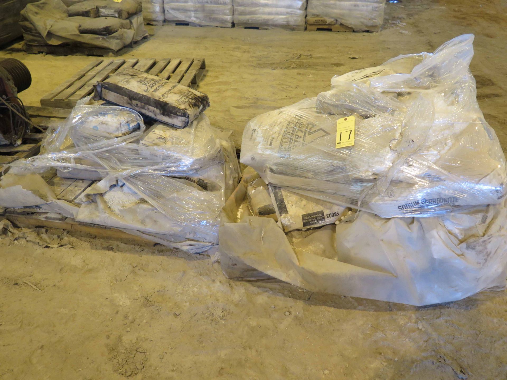 LOT OF SODIUM BICARBONATE (approx. (148) 50 lb. bags on two pallets) (Location #1: 374 Walter