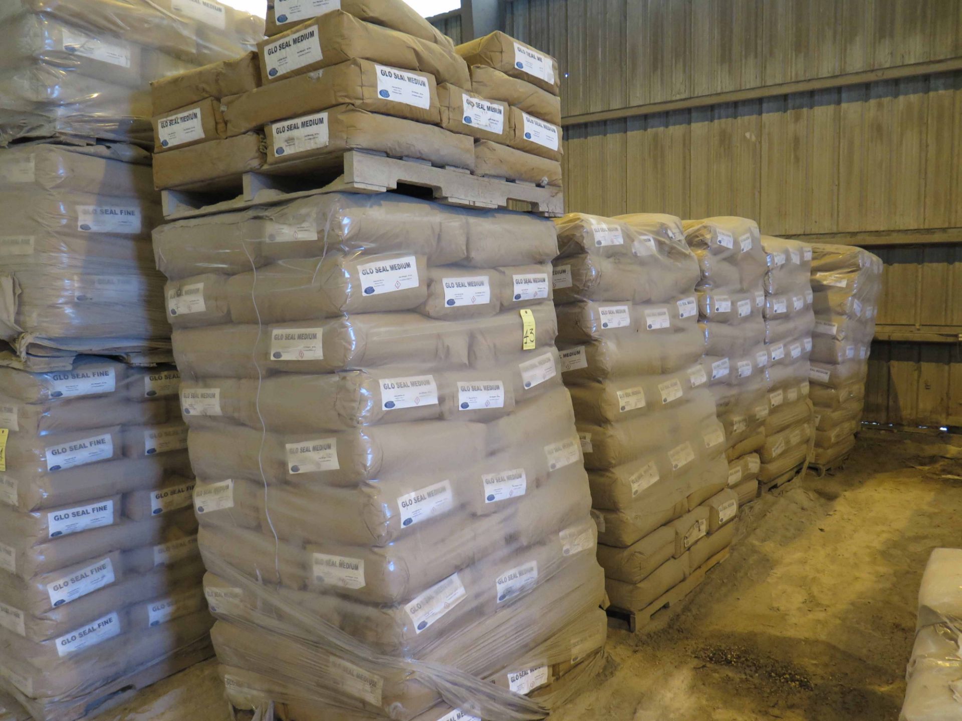 LOT OF GLO SEAL MEDIUM (approx. 328 bags) (Location #1: 374 Walter White Road, Trinity, TX 75862)
