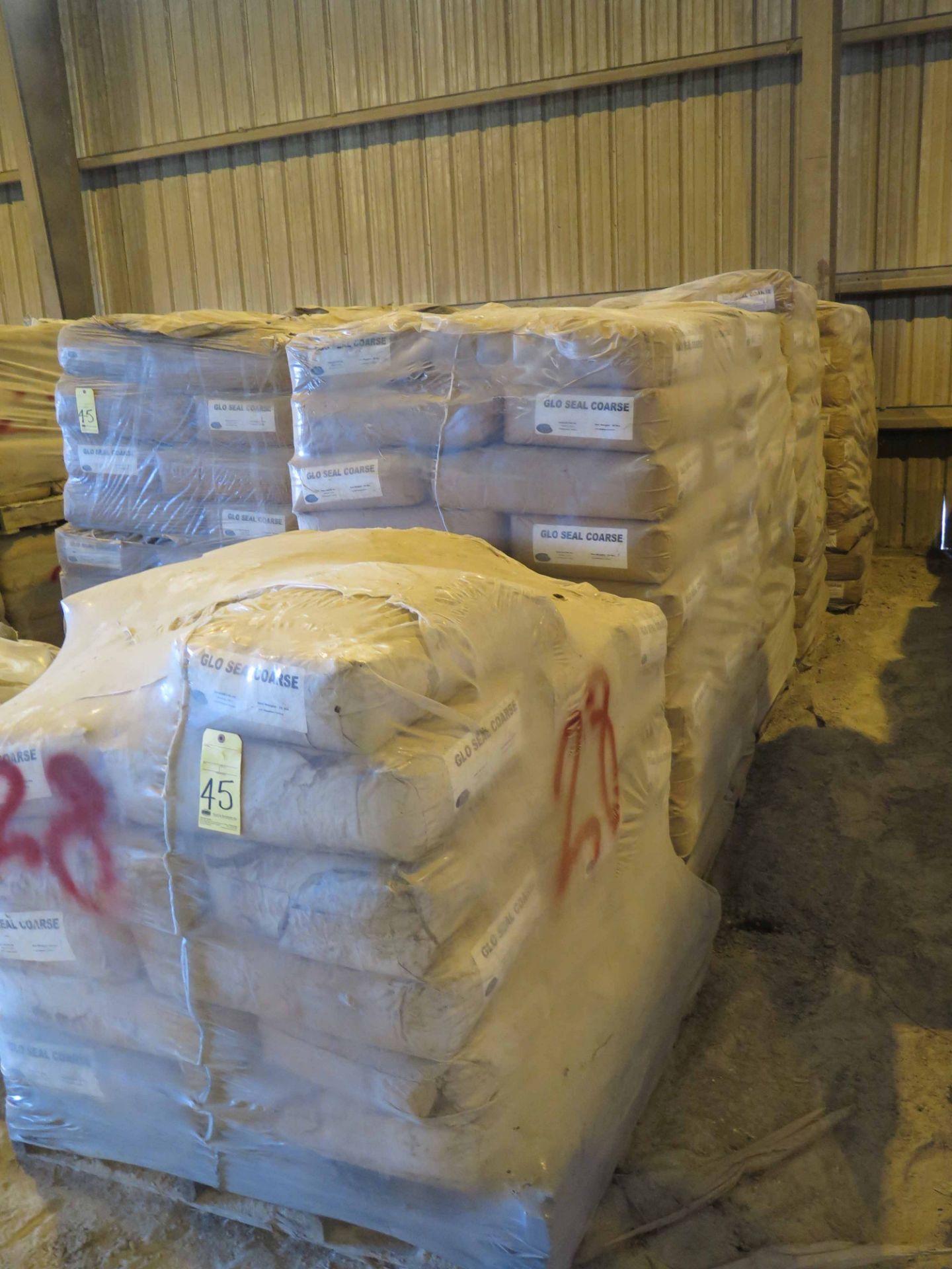 LOT OF GLO SEAL COARSE (approx. 488 bags) (Location #1: 374 Walter White Road, Trinity, TX 75862)