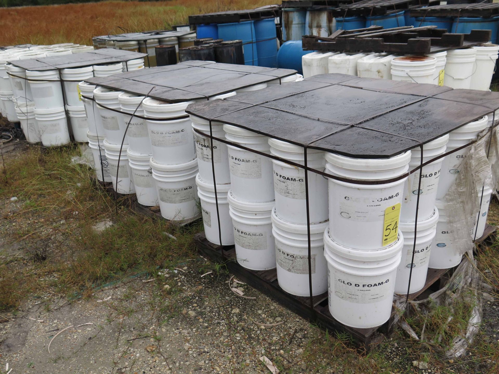 LOT OF GLO D FOAN G500, GLYCOL (approx. 78 buckets) (Location #1: 374 Walter White Road, Trinity, TX