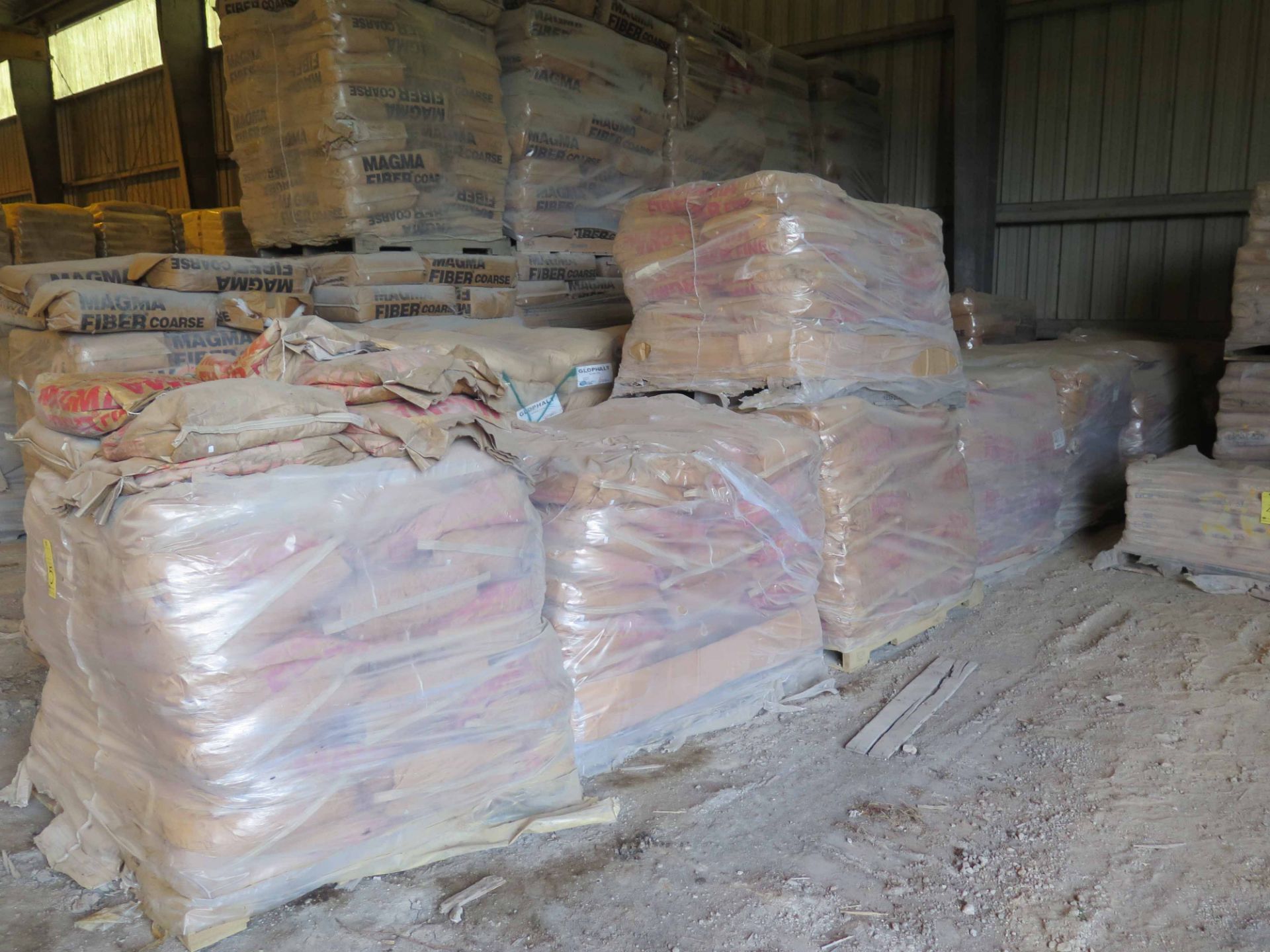 LOT OF MAGMA FIBER FINE (approx. 376 bags) (Location #1: 374 Walter White Road, Trinity, TX 75862)