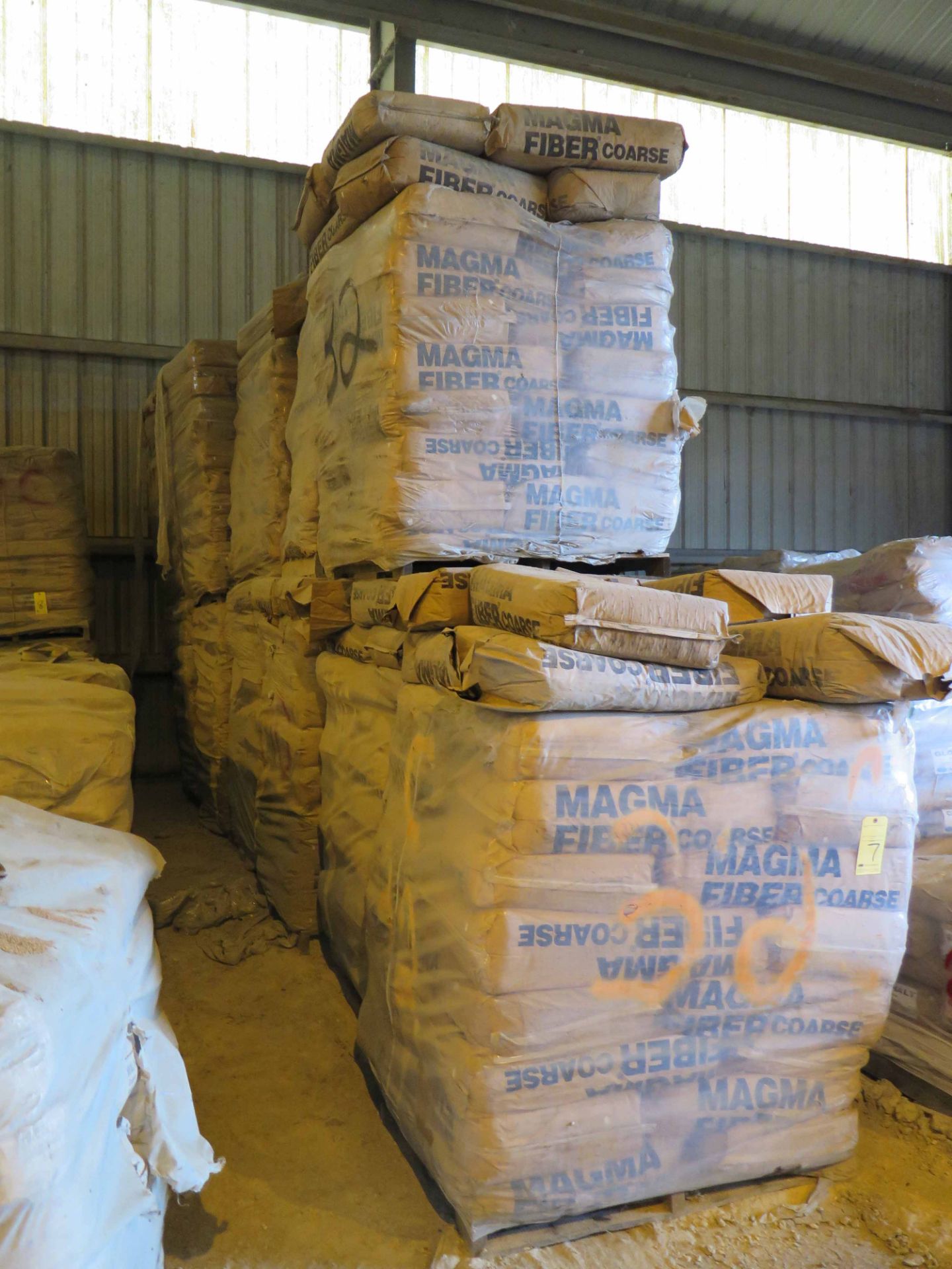LOT OF MAGMA FIBER COARSE (approx. 471 bags) (Location #1: 374 Walter White Road, Trinity, TX - Image 2 of 2