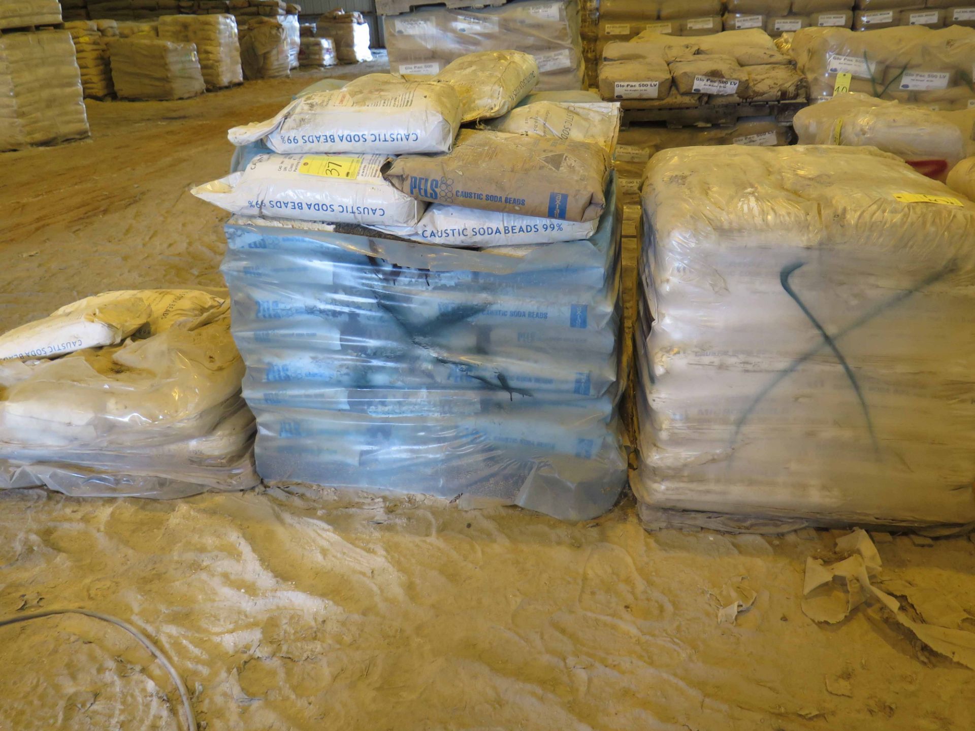 LOT OF CAUSTIC SODA BEADS (on 2-1/2 pallets) (Location #1: 374 Walter White Road, Trinity, TX