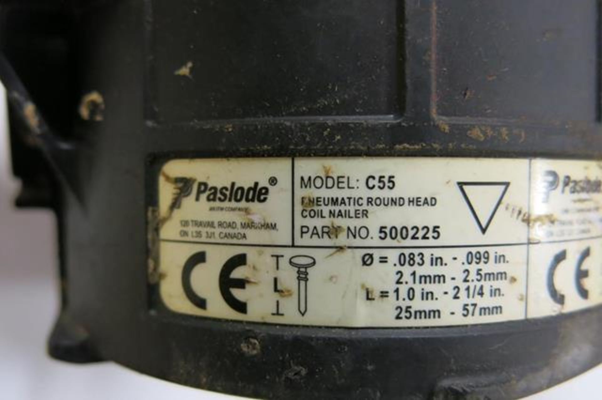 PASLODE, C55, PNEUMATIC COIL NAILER - Image 2 of 2