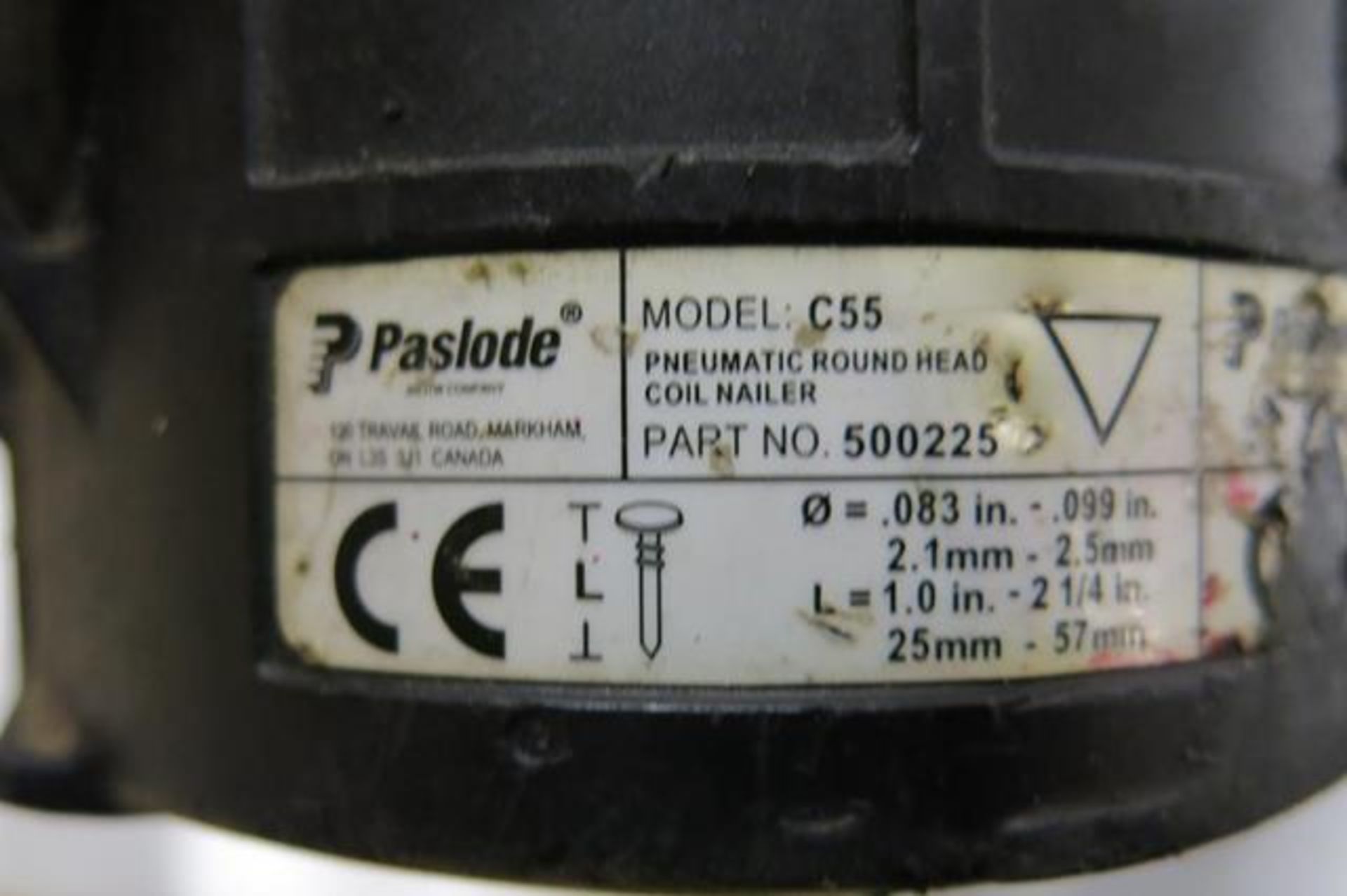 PASLODE, C55, PNEUMATIC COIL NAILER - Image 2 of 2