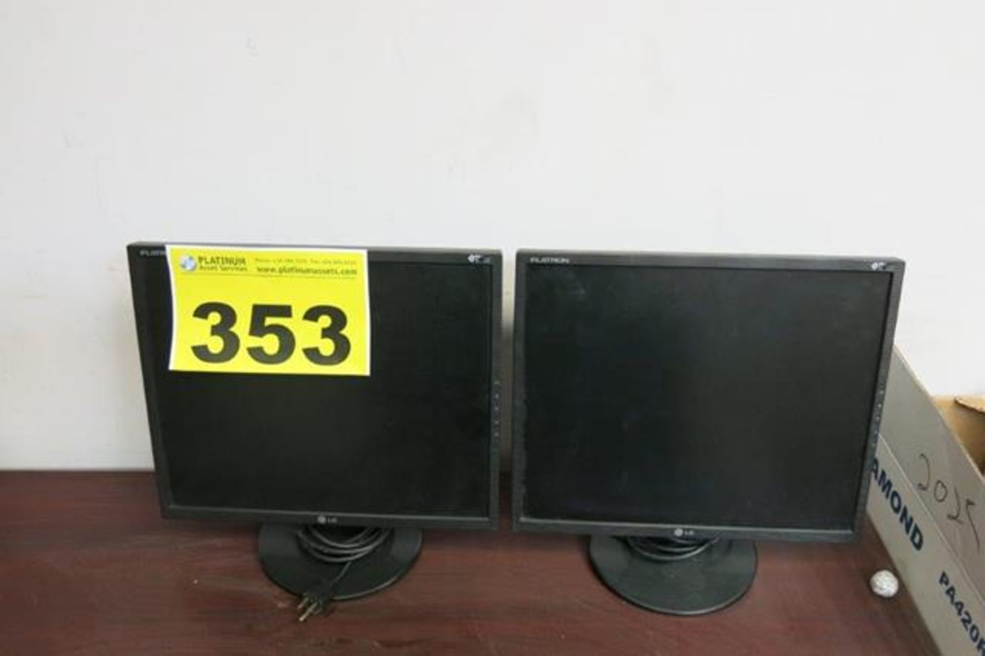 LOT OF (2) LG MONITORS